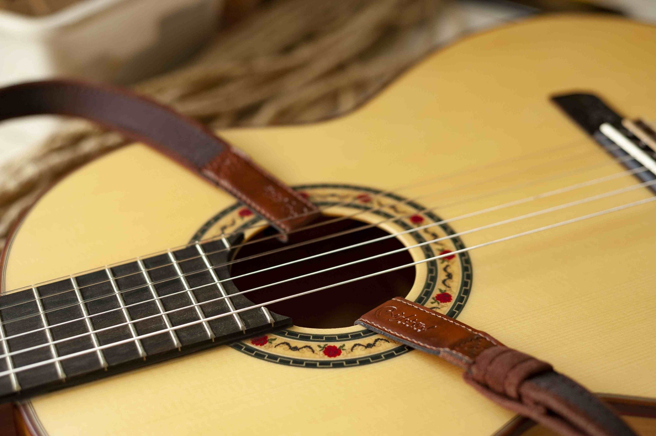 Dual Hook Brown Klassische Gitarrengurt