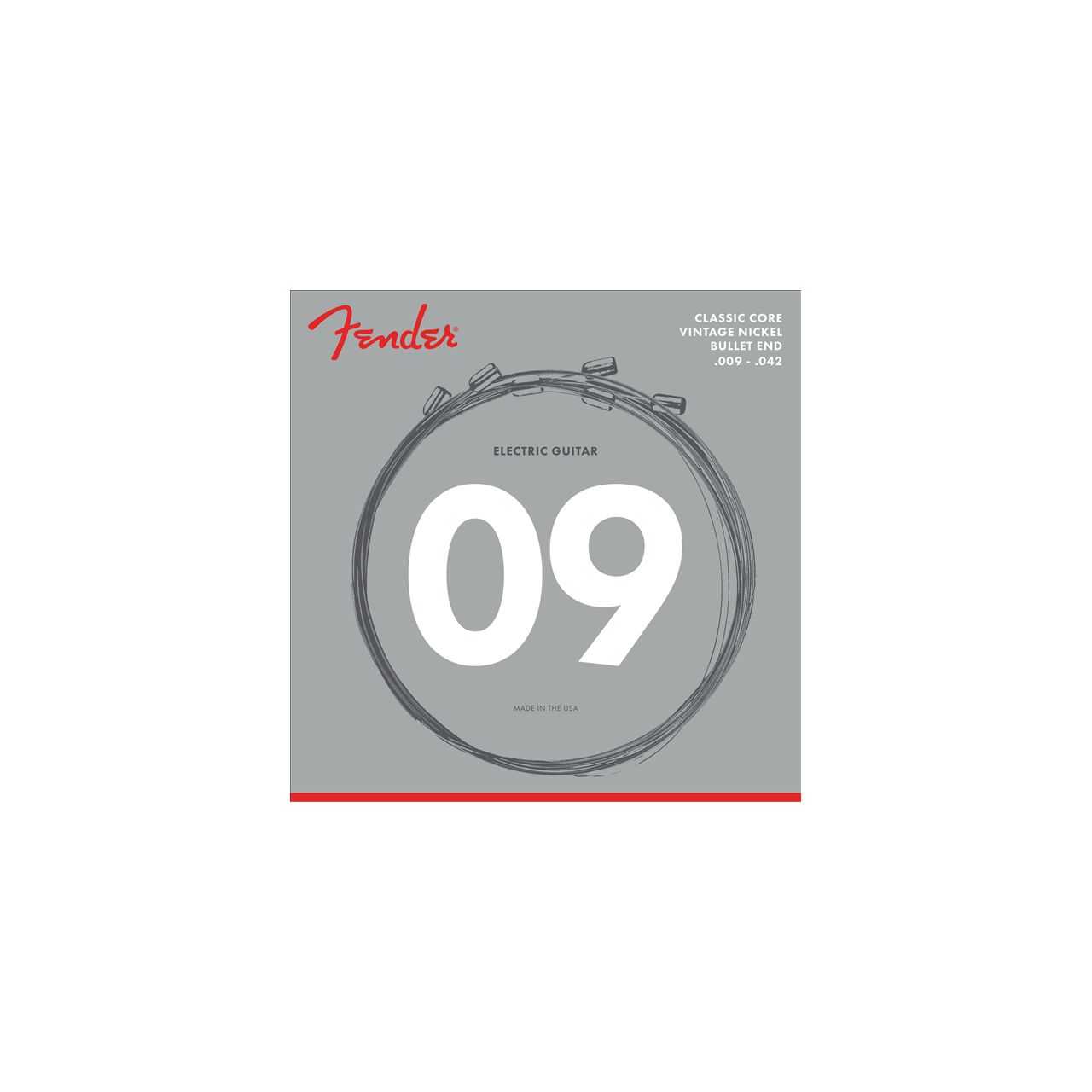 Classic Core Electric Guitar Strings, 3155L, Vintage Nickel, Bullet Ends (.009-.042) 