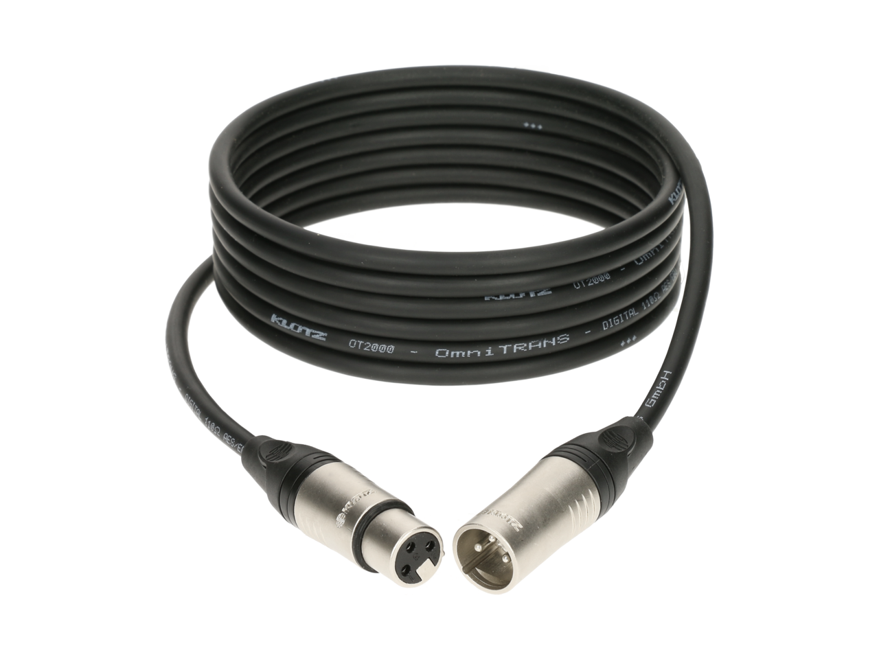 OT2000 ultra flexibles AES & DMX kabel mit XLR 3p F/M 2 ml