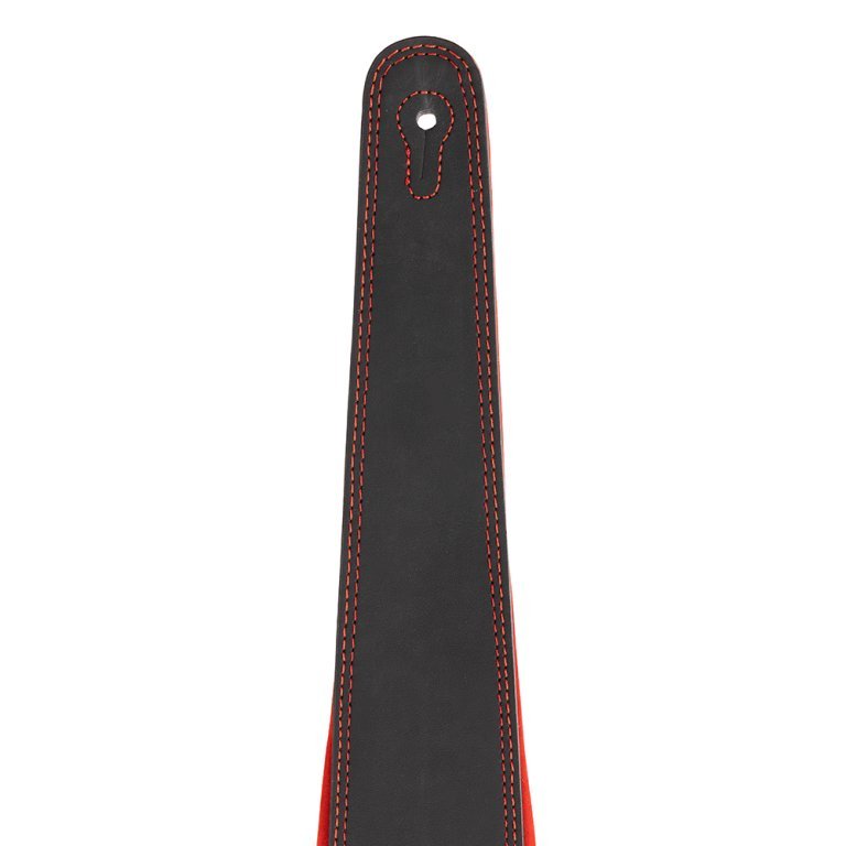 Gitarrengurt Leder Red