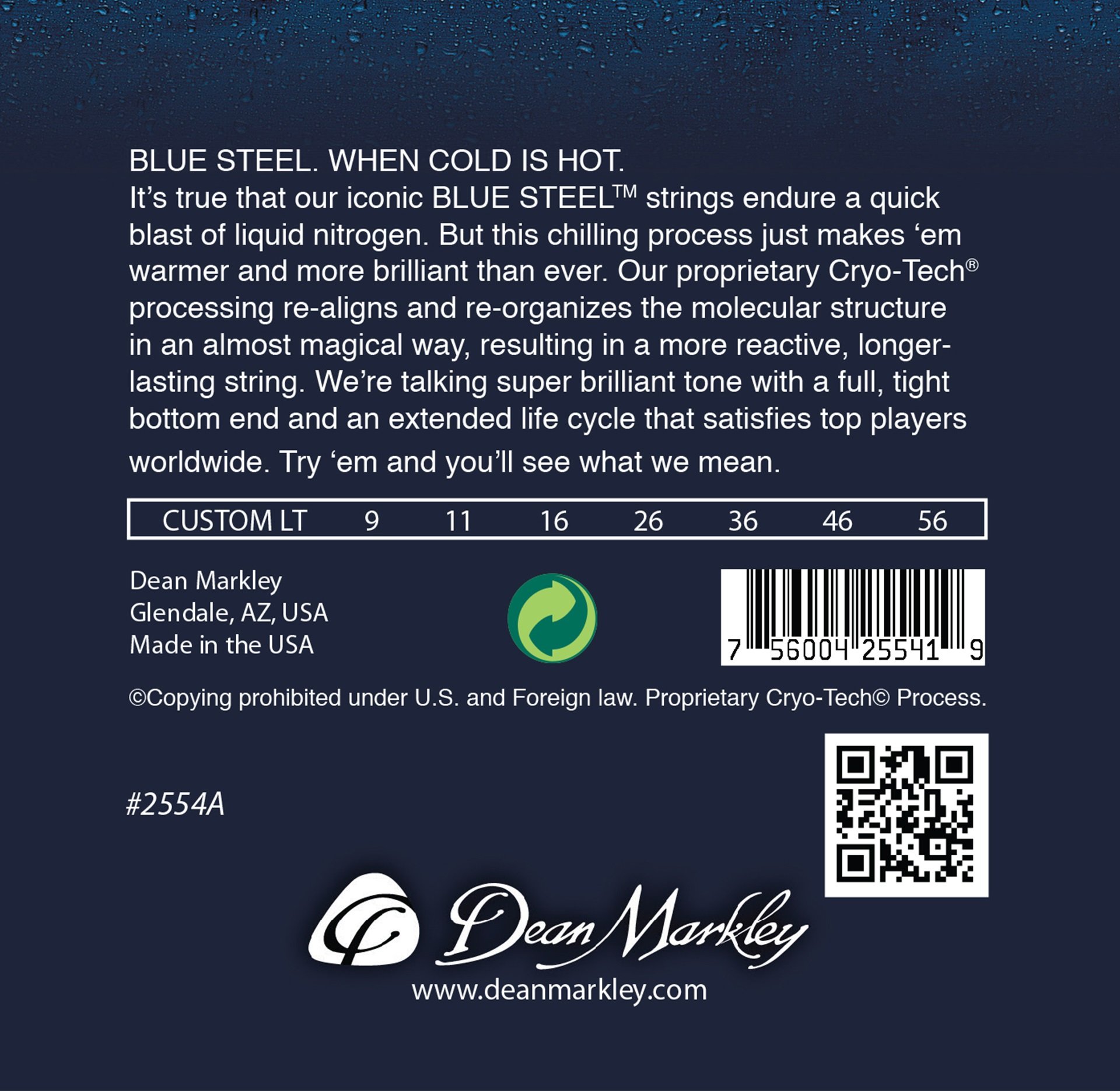 Blue Steel 2554 A String Set 7-String Custom Light 009-056