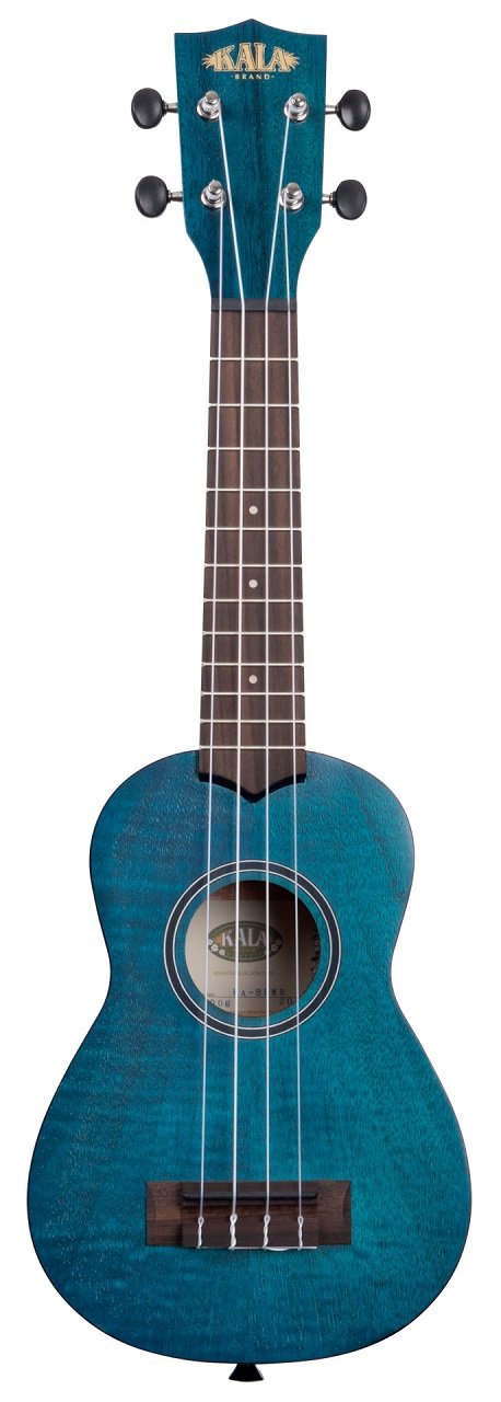 KA-SEMB - Blue Exotic Mahogany Soprano Ukulele, with Bag (UB-S)