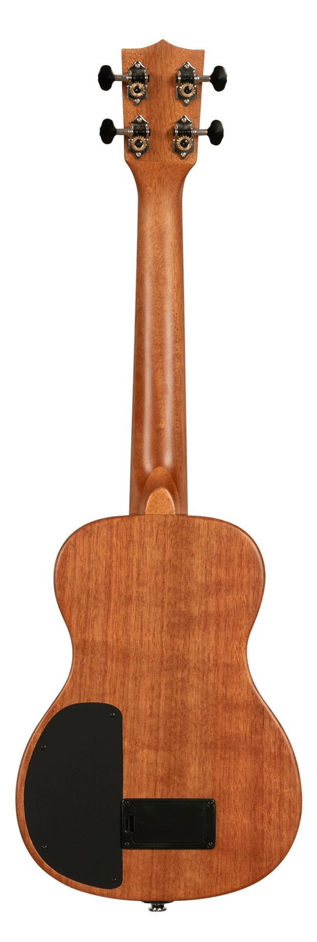 KA-SB-EBY-T - Solid Body Electric Striped Ebony Tenor Ukulele, with Bag
