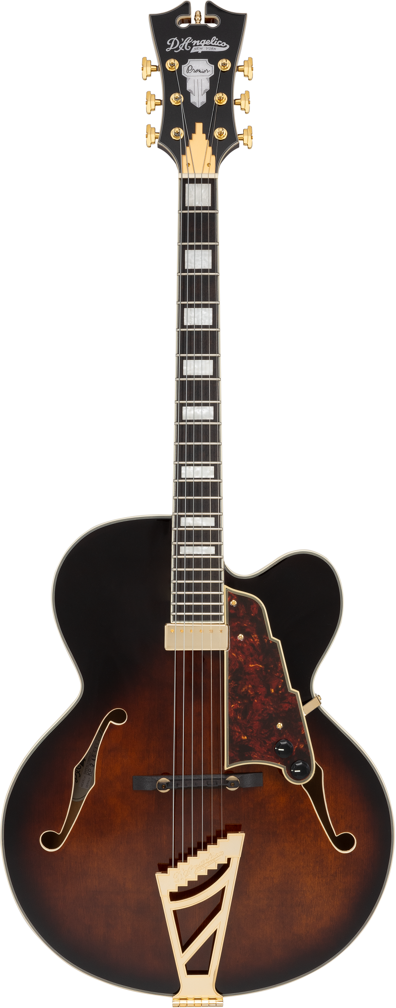 Premier EXL-1 Brown Burst Hollowbody E-Gitarre 