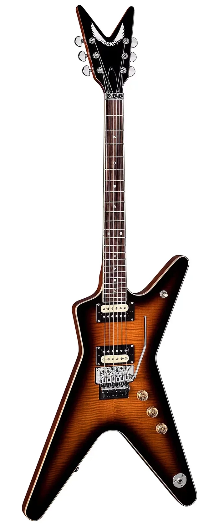 Dean Guitars ML 79 Floyd Flame Top - Gesamtansicht