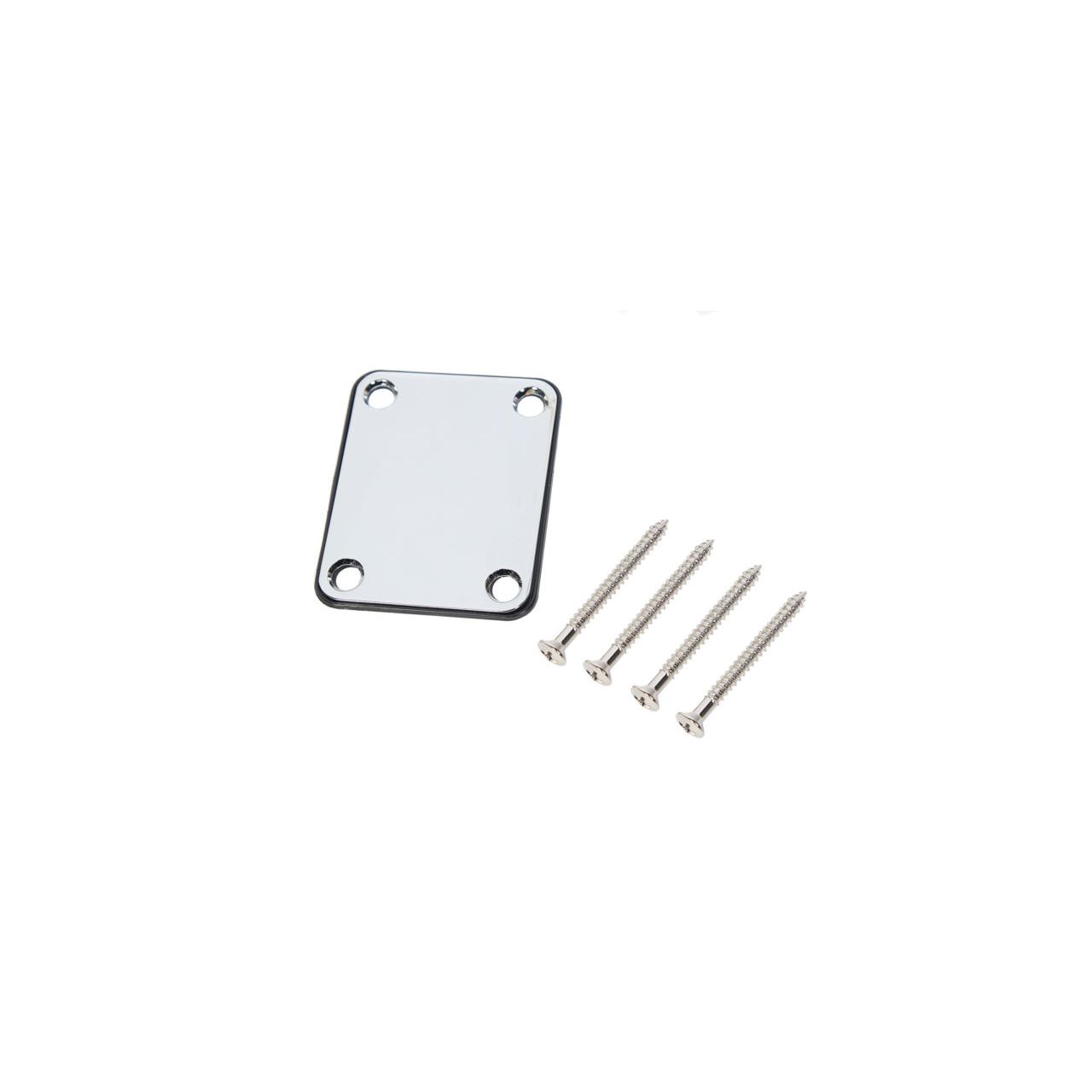 Neck Plate Vintage Plain Chrom - Halsplatte