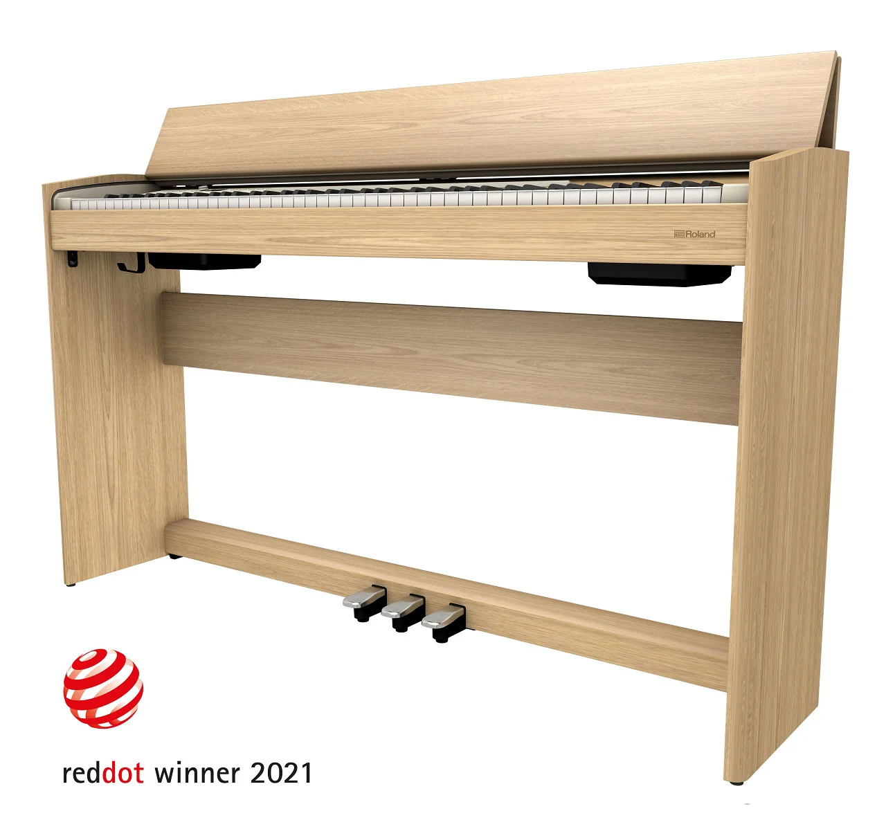 Roland F701-LA schlankes Design Seitenansicht