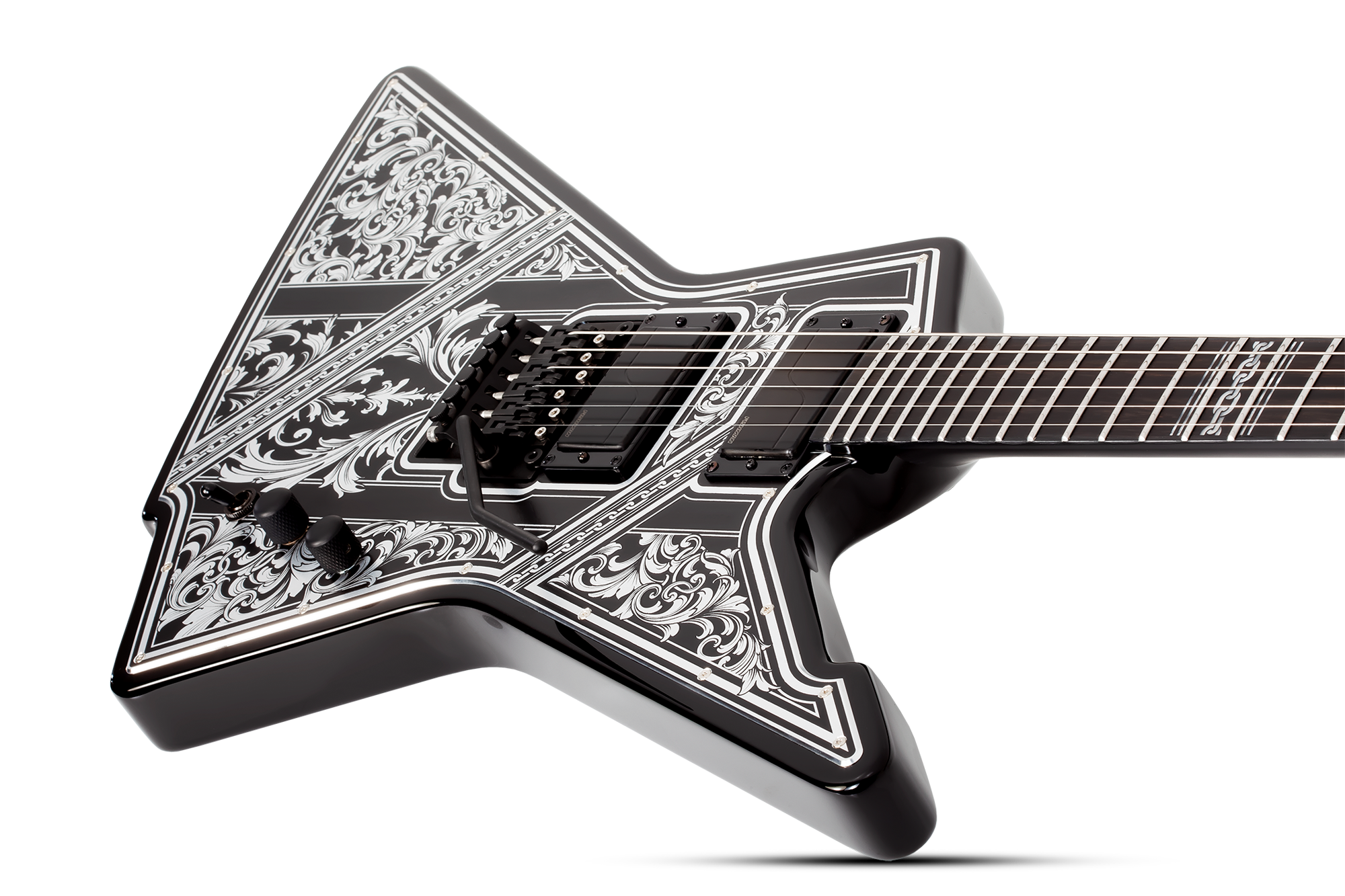E-1 FR Pryzm Palladium Gloss Black E-Gitarre