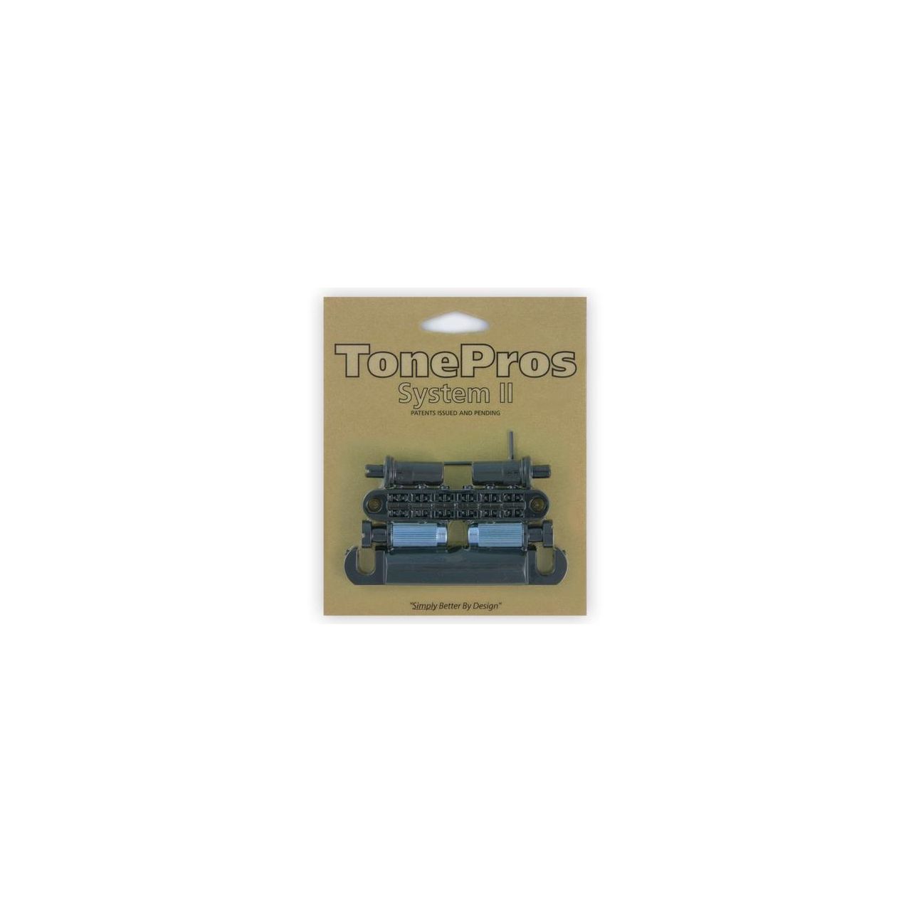 LPM02 - Bridge and Tailpiece Set - Black 