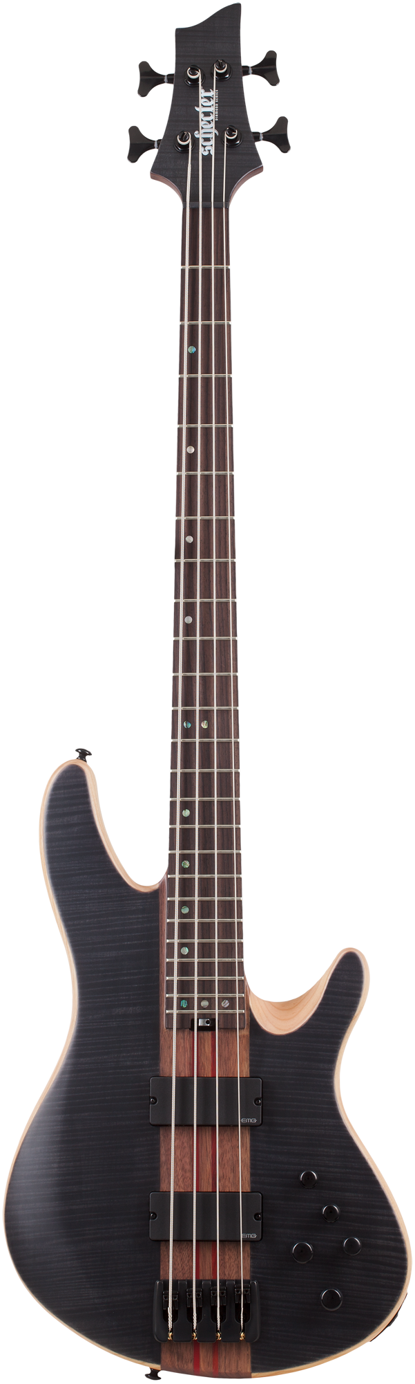 Charles Berthoud CB-4 See-Thru Black Satin E-Bass