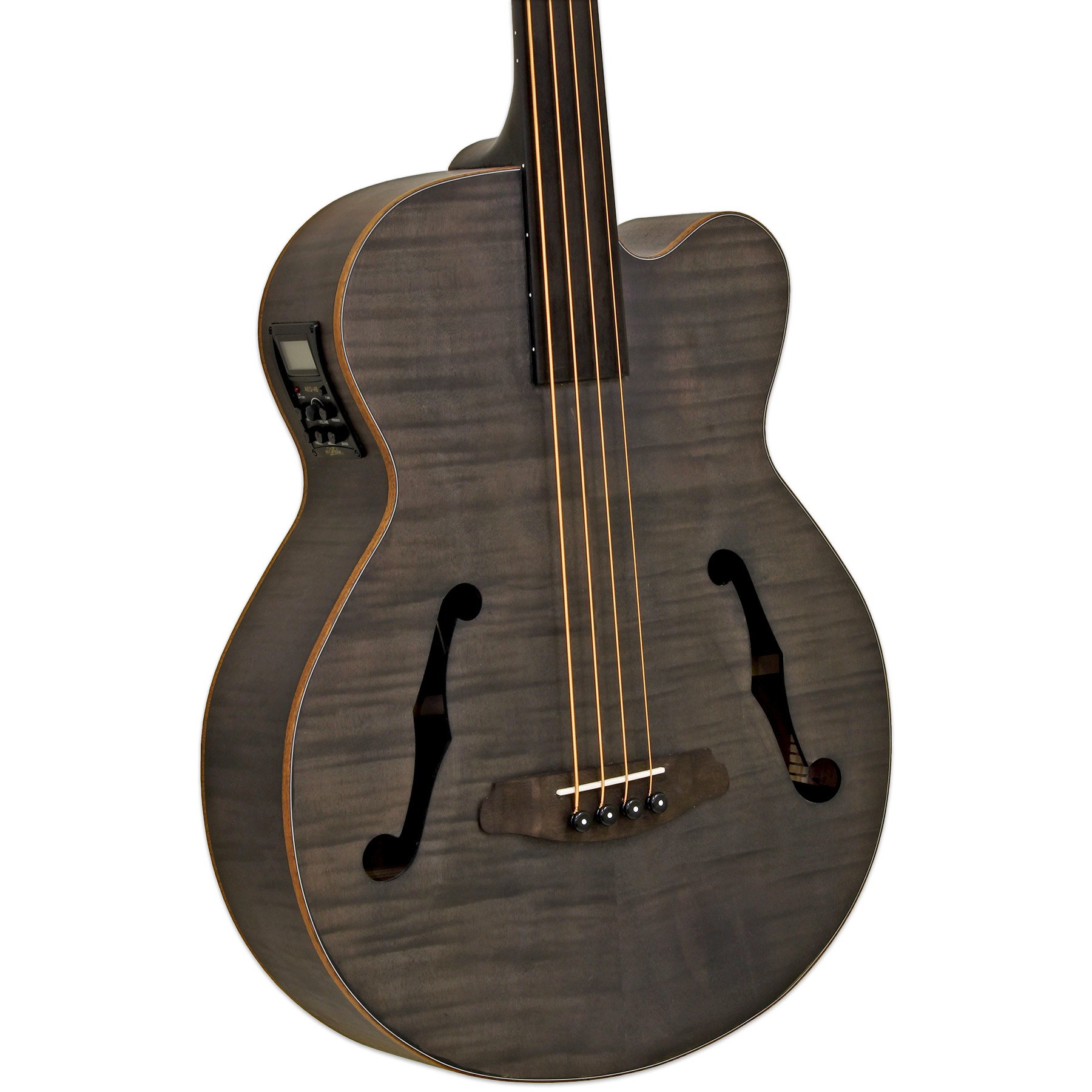FEB-F2/FL  Fretless Akustik Bass Stained Black