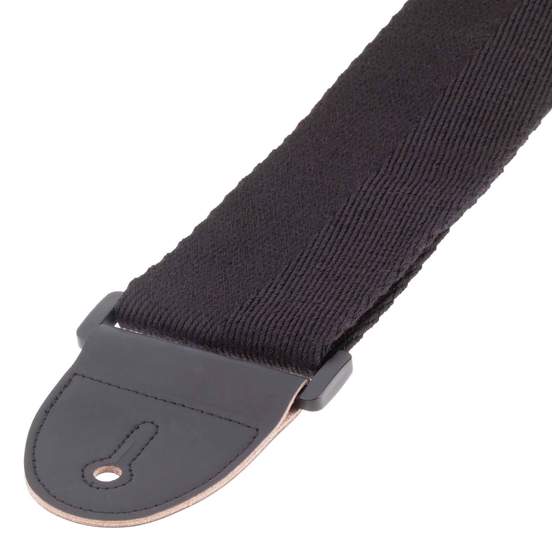 Non-Slip Cotton Bass Strap - Black, 75 mm Width