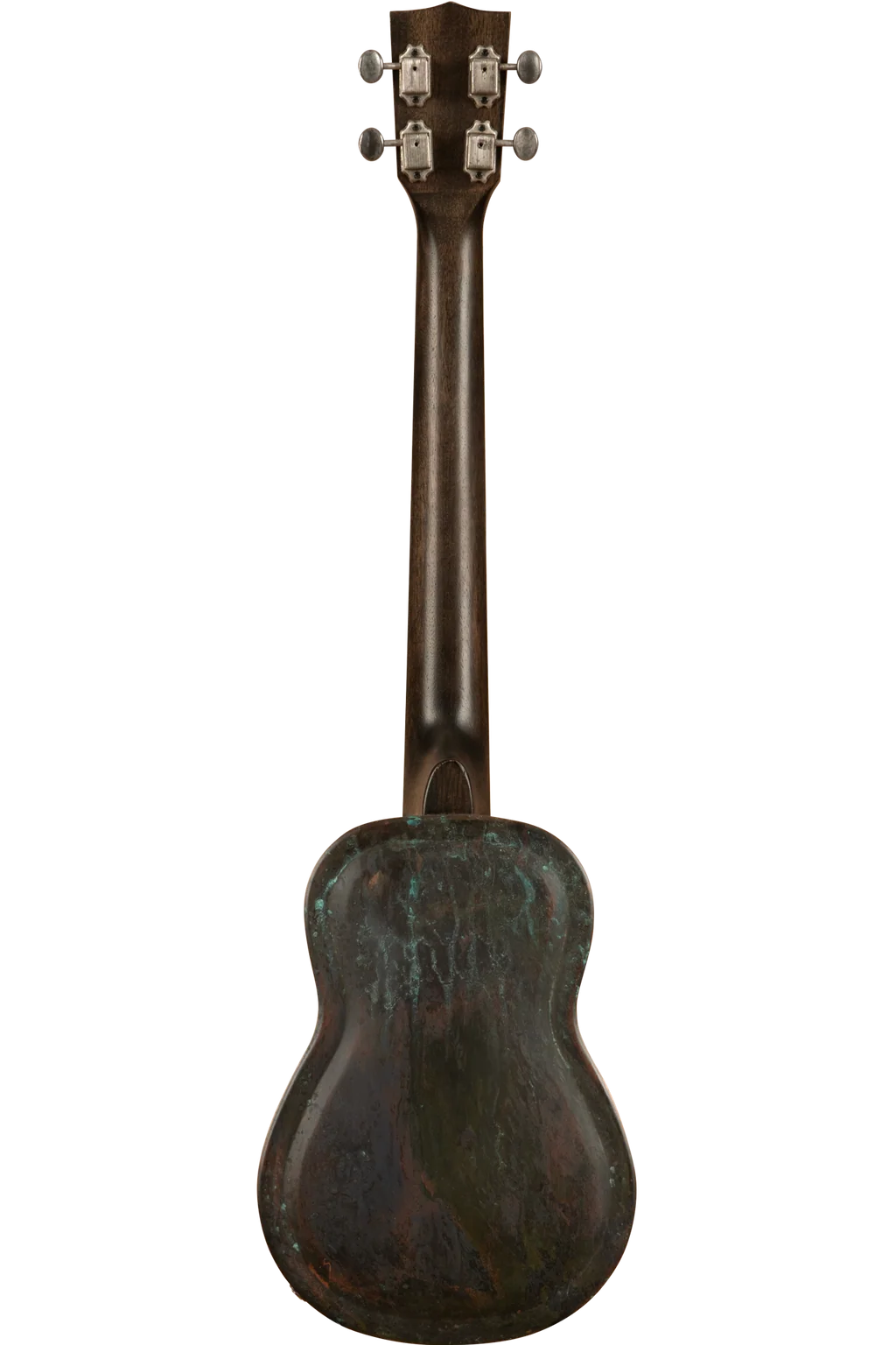 Antique Copper Baritone Resonator Ukulele mit Pickup