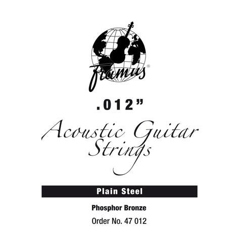 Phosphor Bronze - Acoustic Guitar Single String, .012, plain