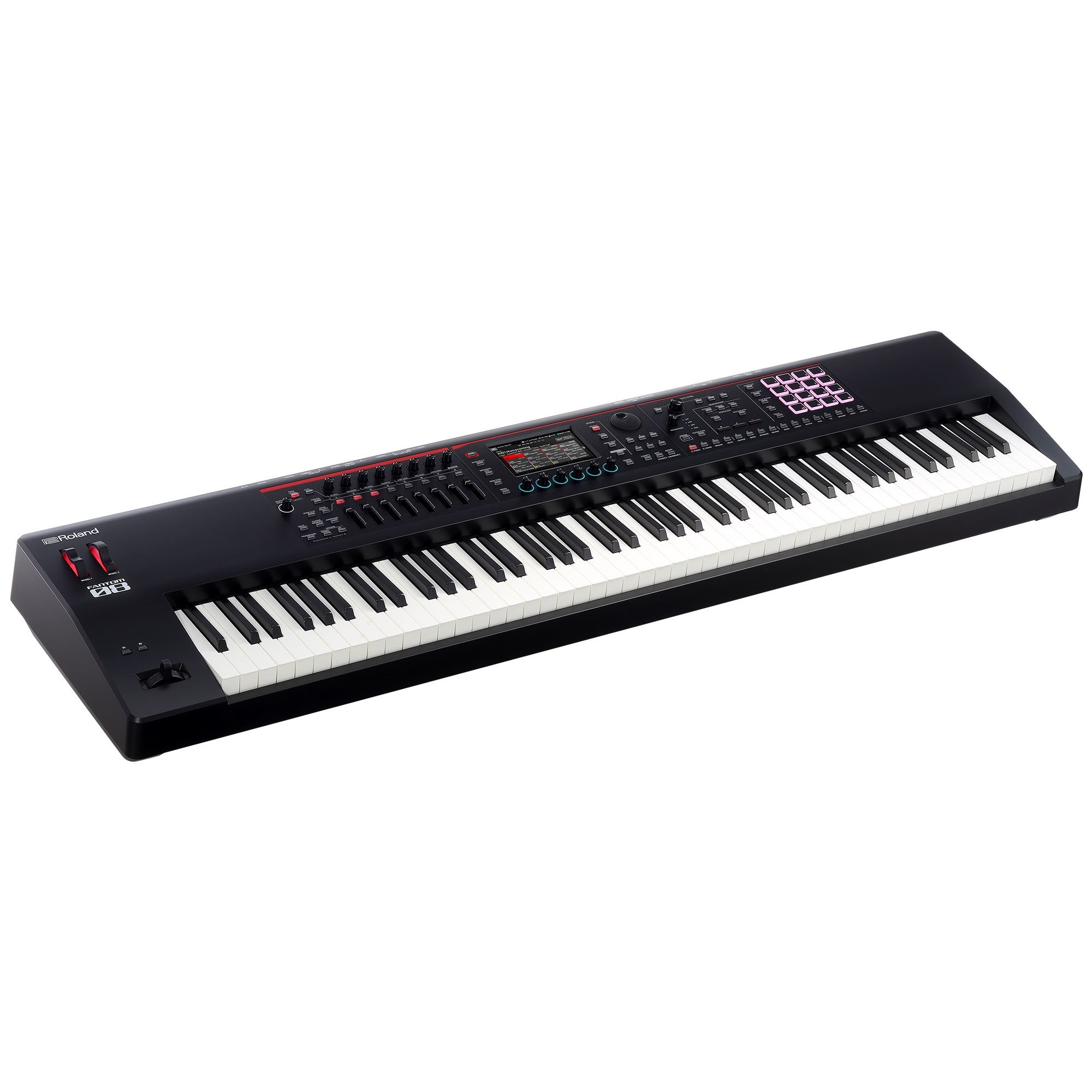 Roland Fantom-08 Synthesizer diagonale Perspektive