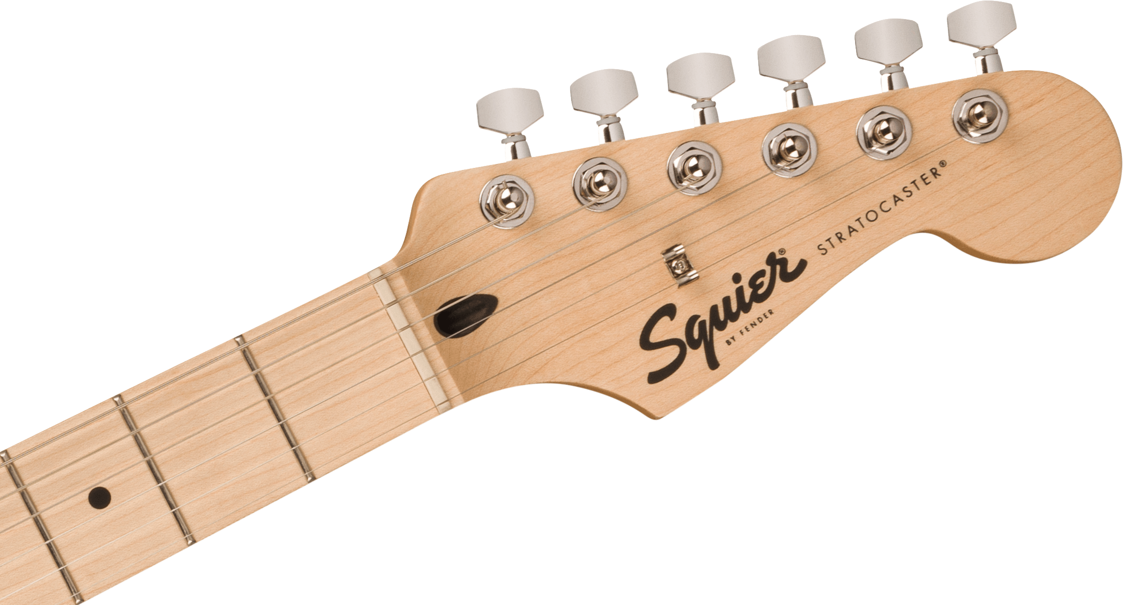 Sonic™ Stratocaster® HSS, Maple Fingerboard, White Pickguard, Tahitian Coral