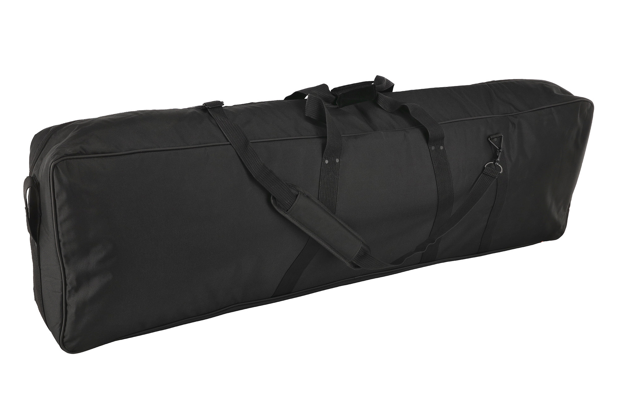 Transporttasche, Schwarzes Nylon, Lange Tasche, Tragegriffe, Schultergurt