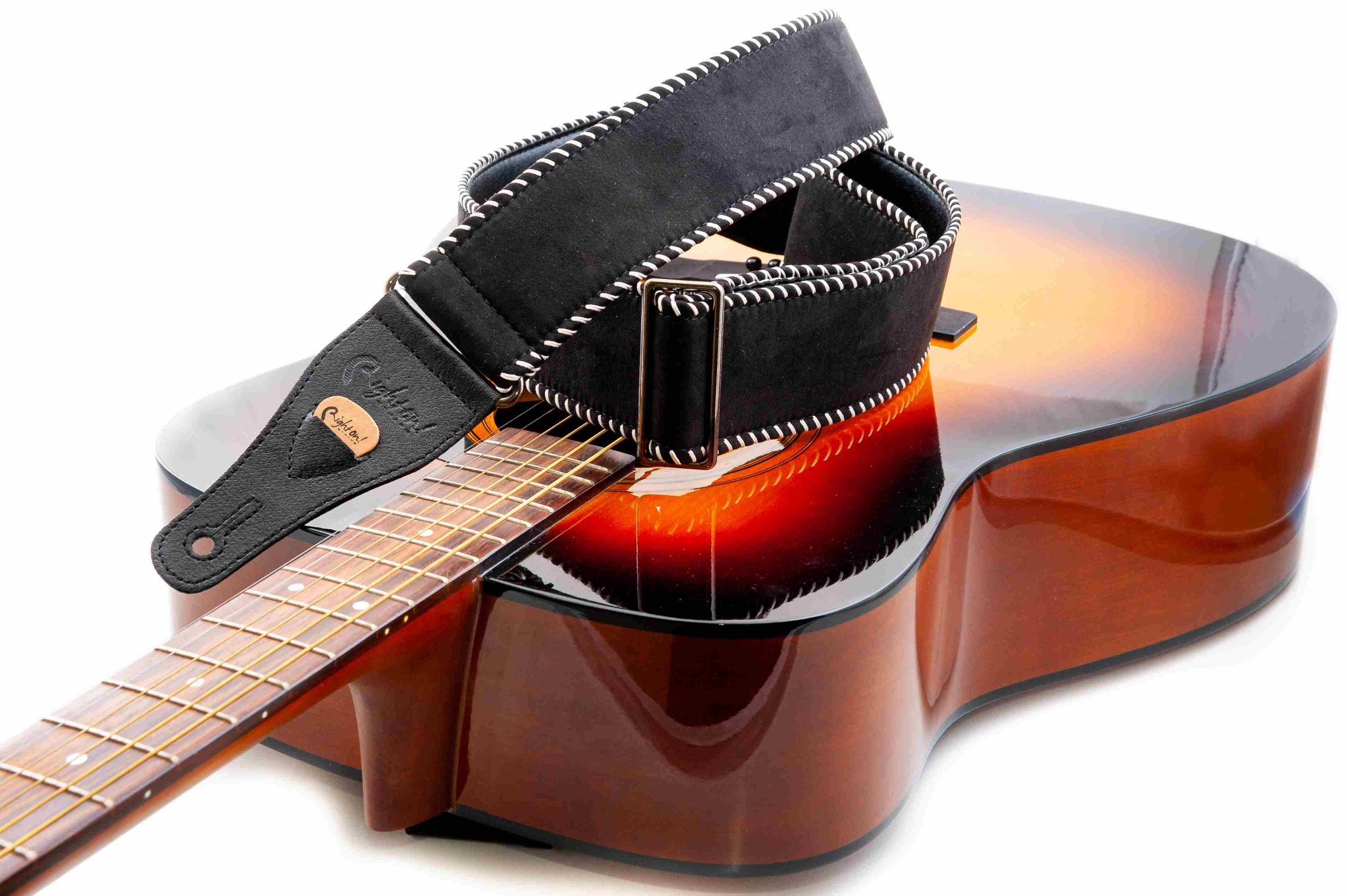 Yeehaw Black Guitar Strap