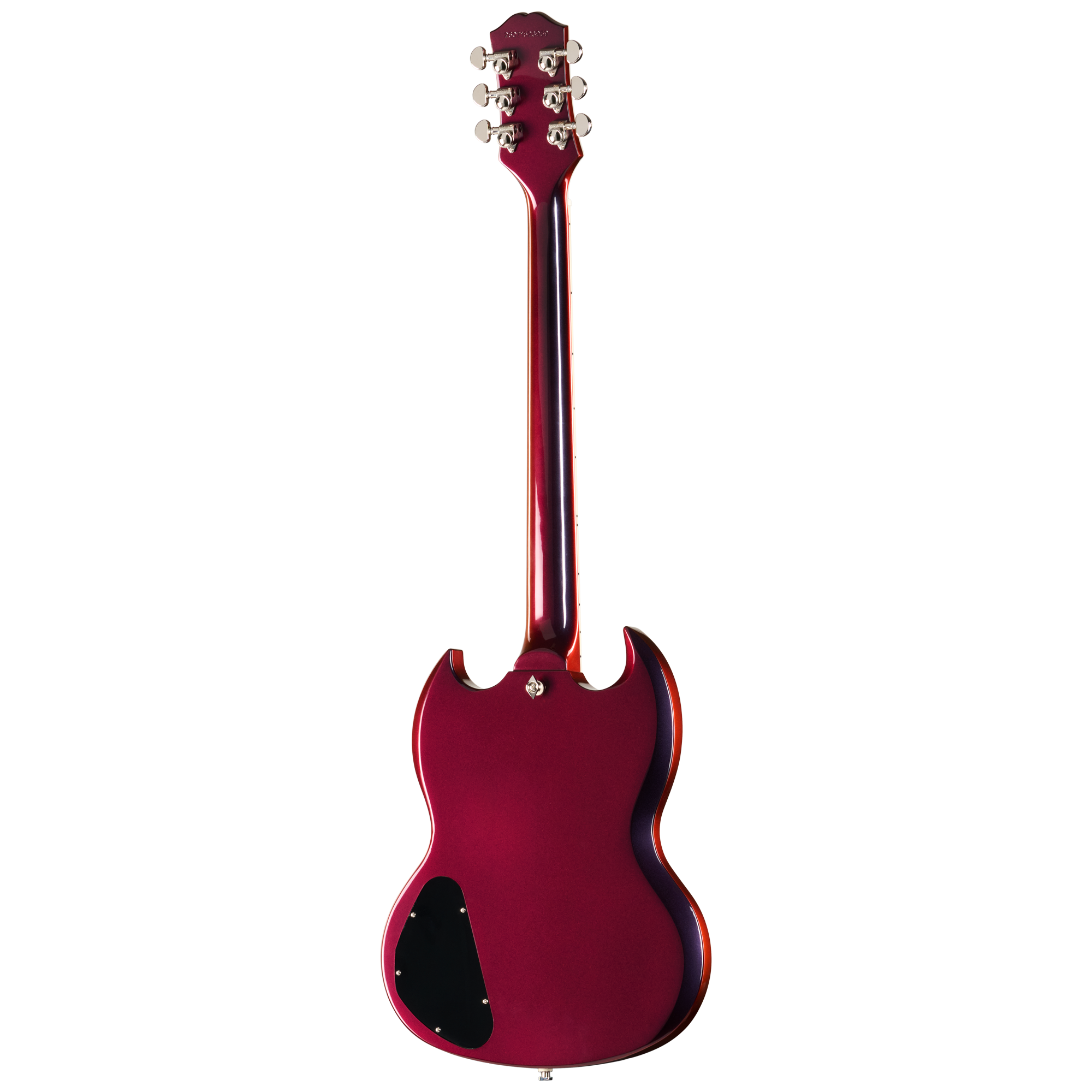E-Gitarre, Kirschrot, Solidbody, Doppel-Cutaway, Sechs Saiten