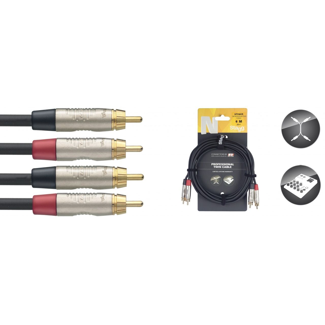 Twinkabel - mCinch/mCinch - 6m