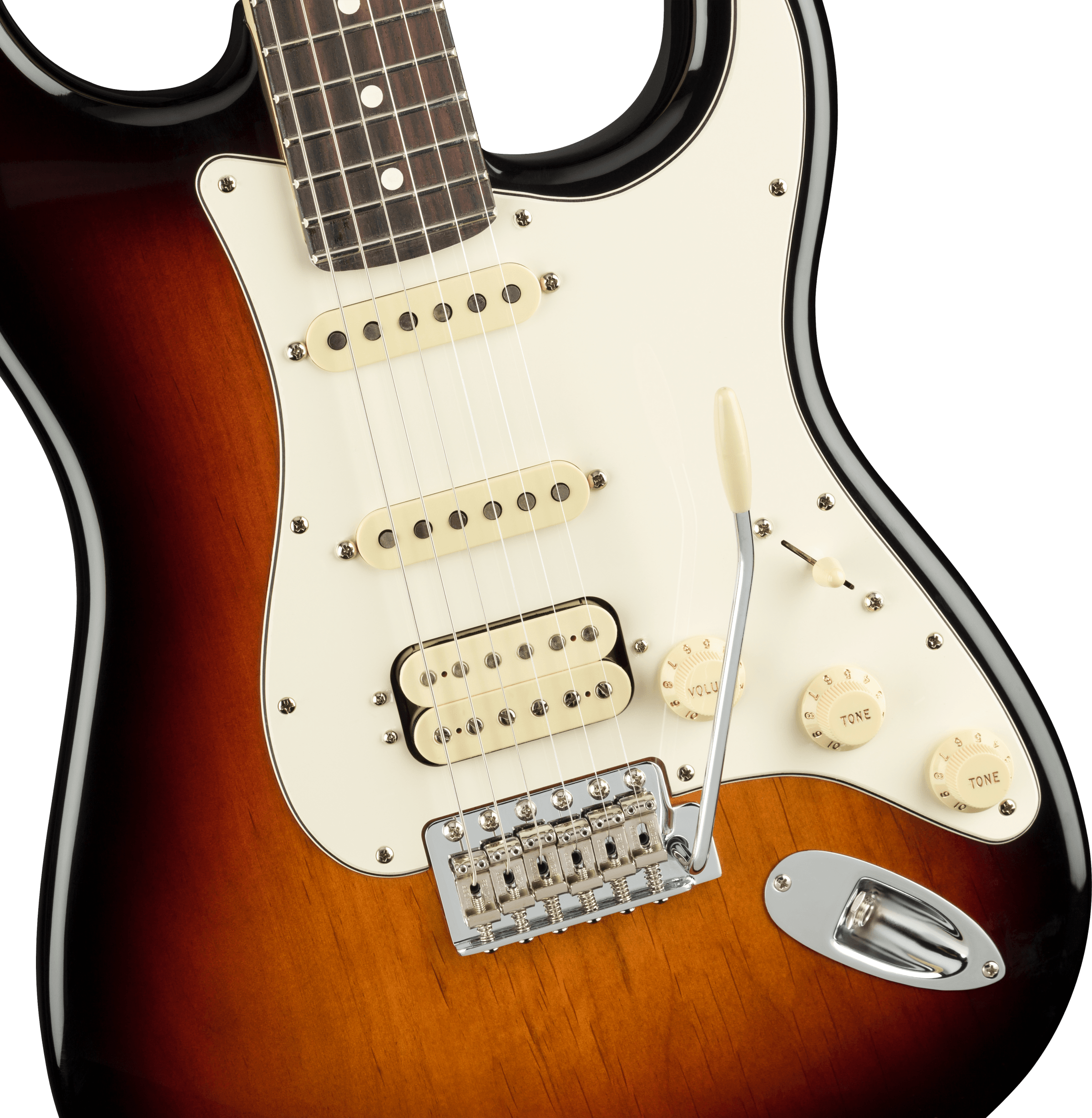 American Performer Stratocaster® HSS, Rosewood Fingerboard, 3-Color Sunburst
