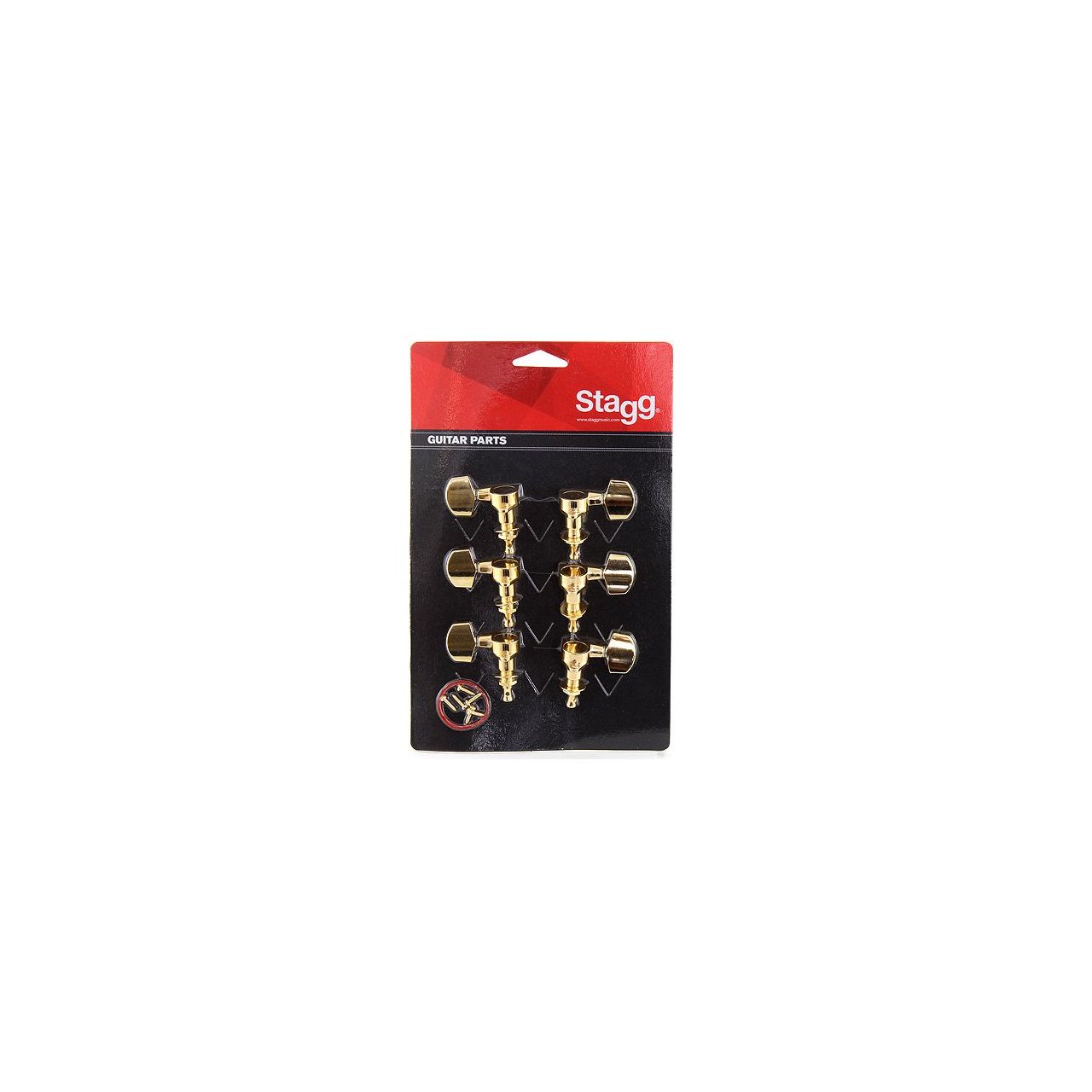 3+3 ELEC.MACHINE HEADS GOLD