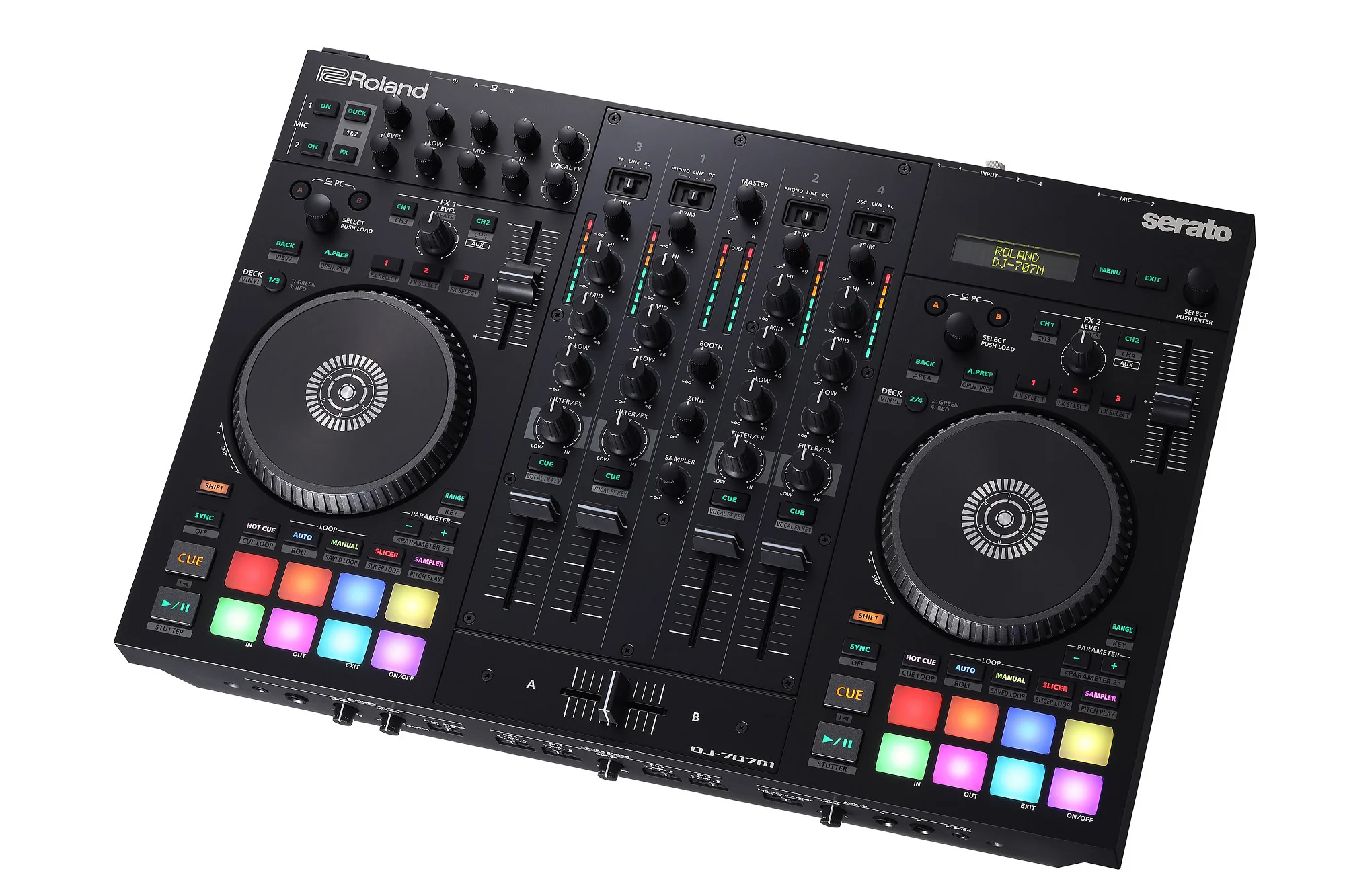 DJ-707M – Professioneller 4-Kanal DJ-Controller für mobile DJs