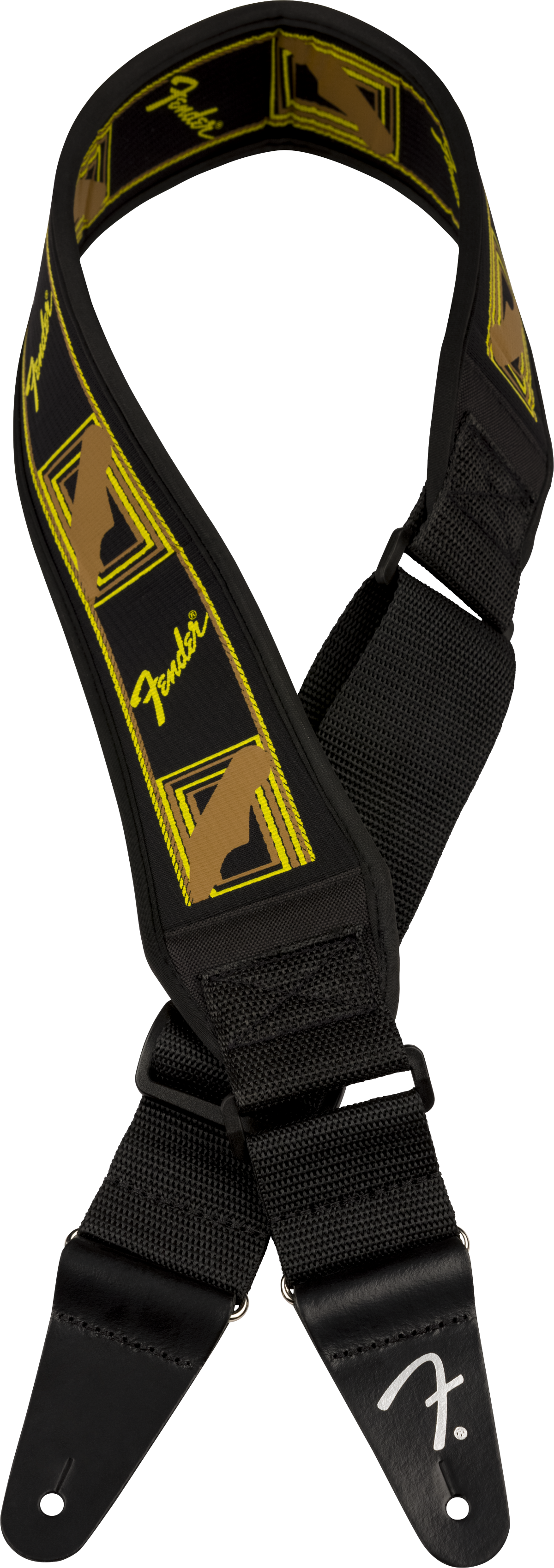 Swell™ Neoprene Strap, Blk/Ylw/Brn Mono, 2.5"