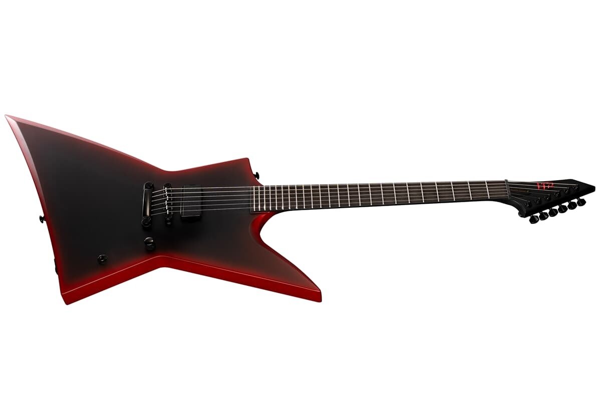 EXL Black Metal II Black Redburst Satin E-Gitarre