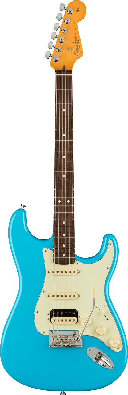 American Professional II Stratocaster® HSS, Rosewood Fingerboard, Miami Blue