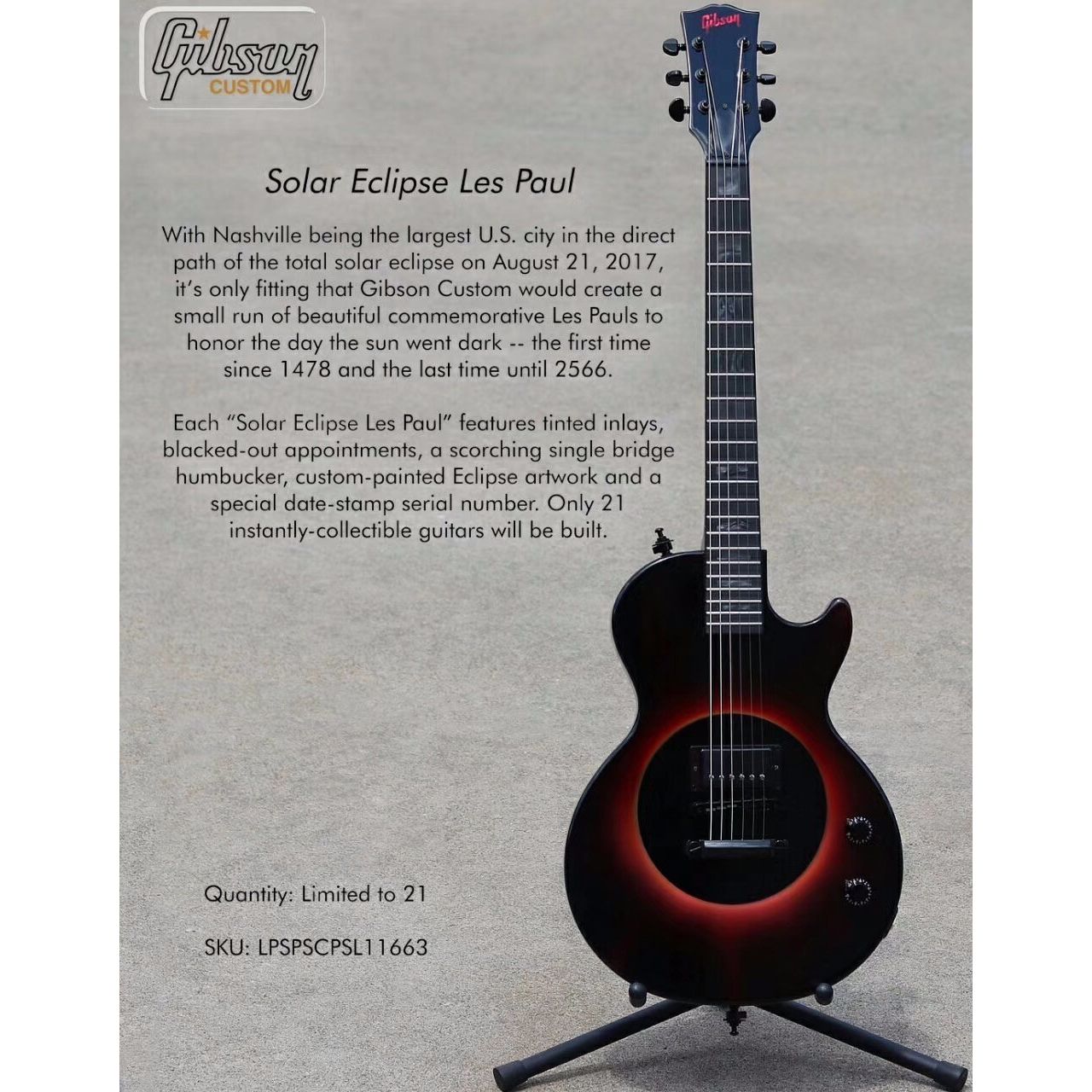 Limited Edition "Solar Eclipse" Les Paul - E-Gitarre