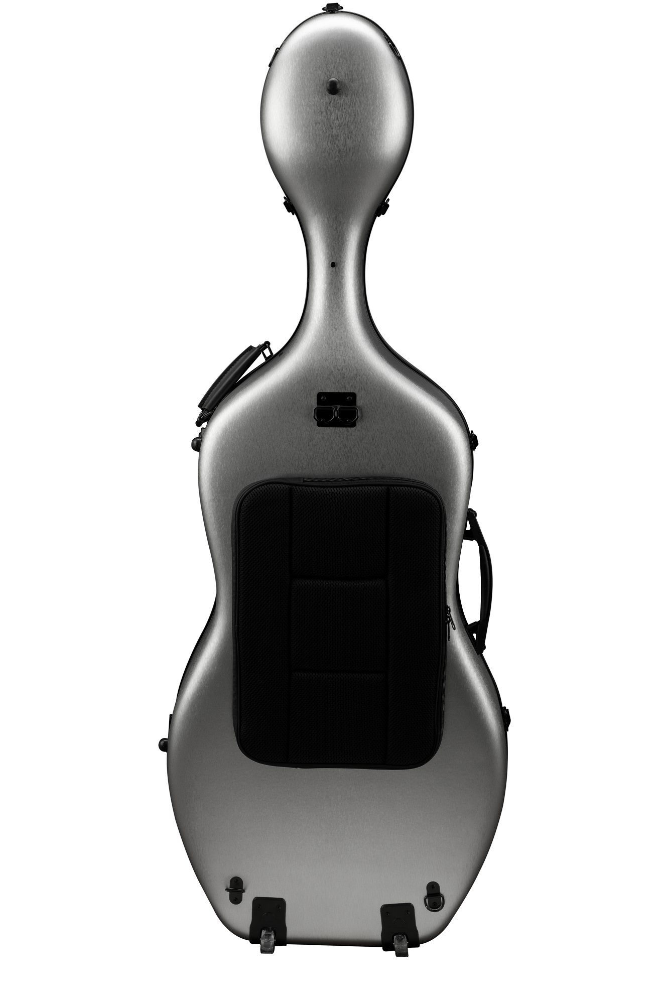 Cello Case Polycarbonat - Gebürstete Silberoptik - Austeller