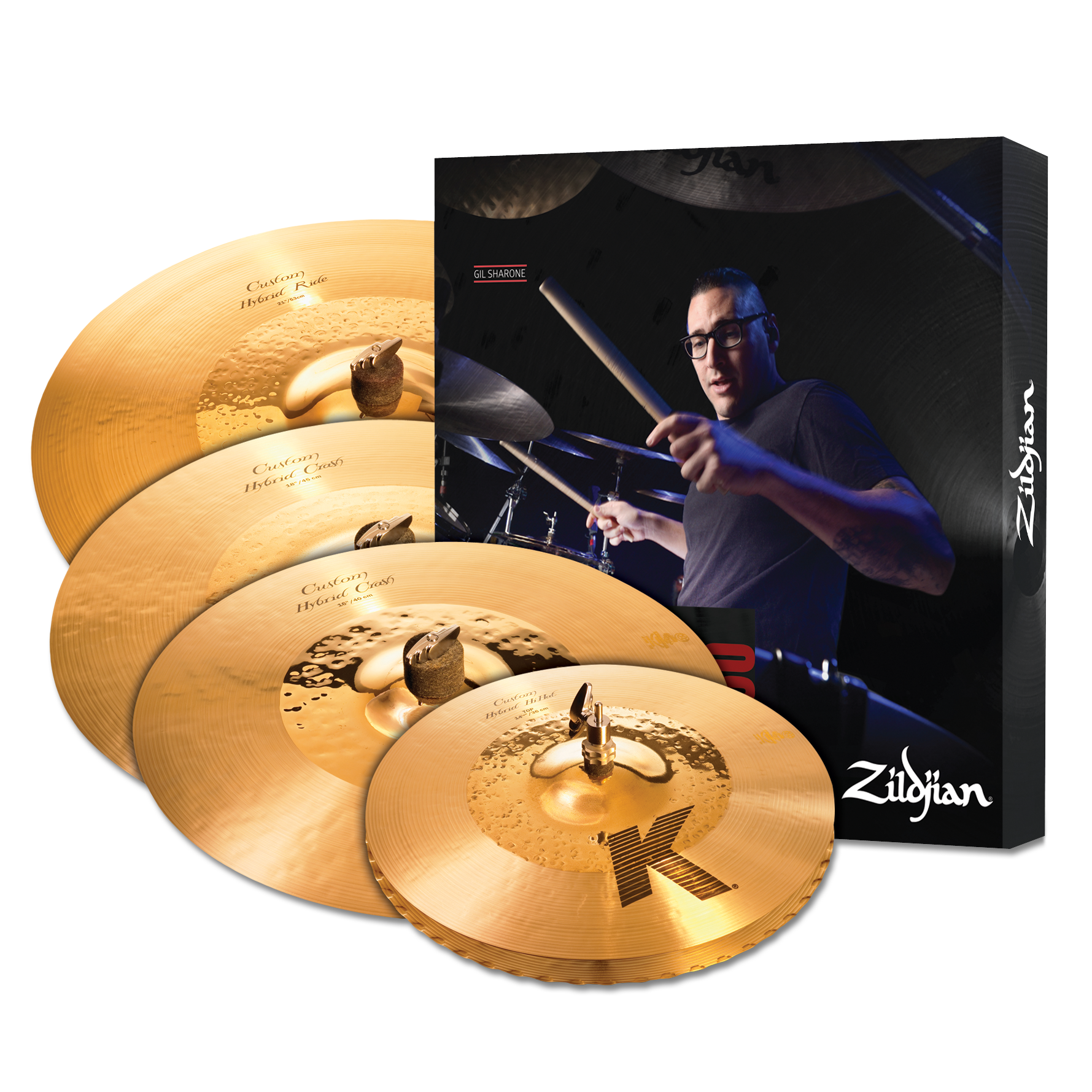 K Custom, Hybrid Cymbal Pack, 14-1/4H/16+18Cr/20R