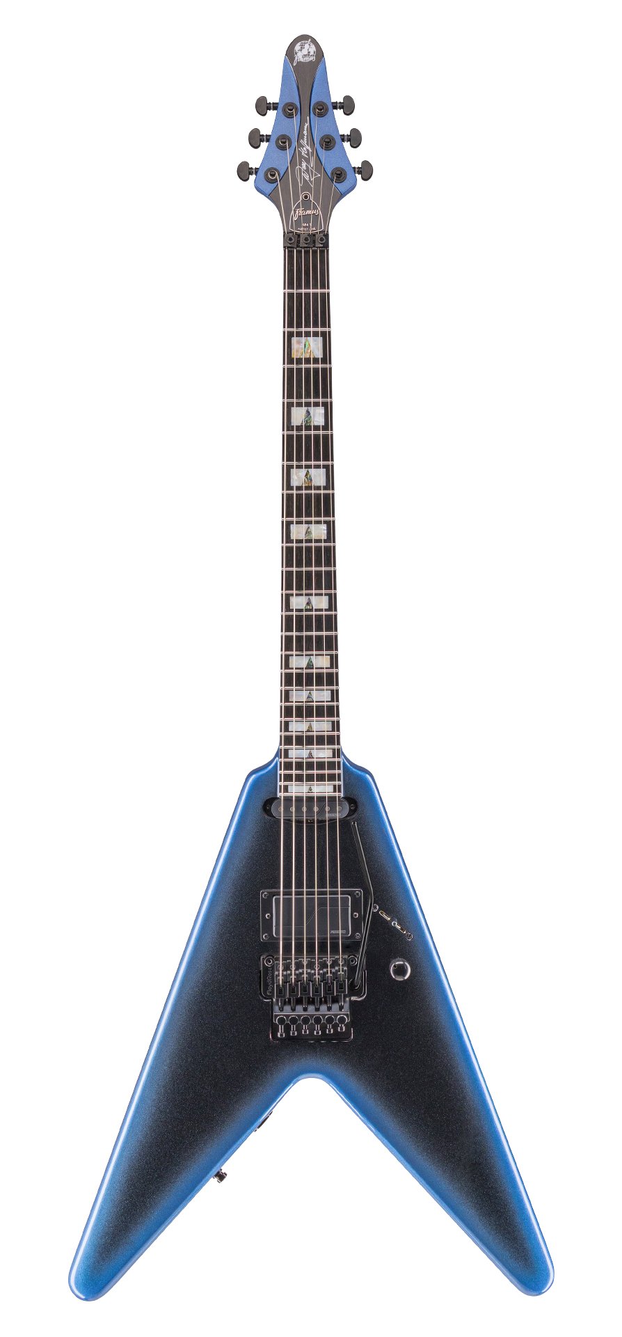 Artist Line Shark Series WH-1, w/ Floyd Rose - Solid Dark Night Metallic High Polish