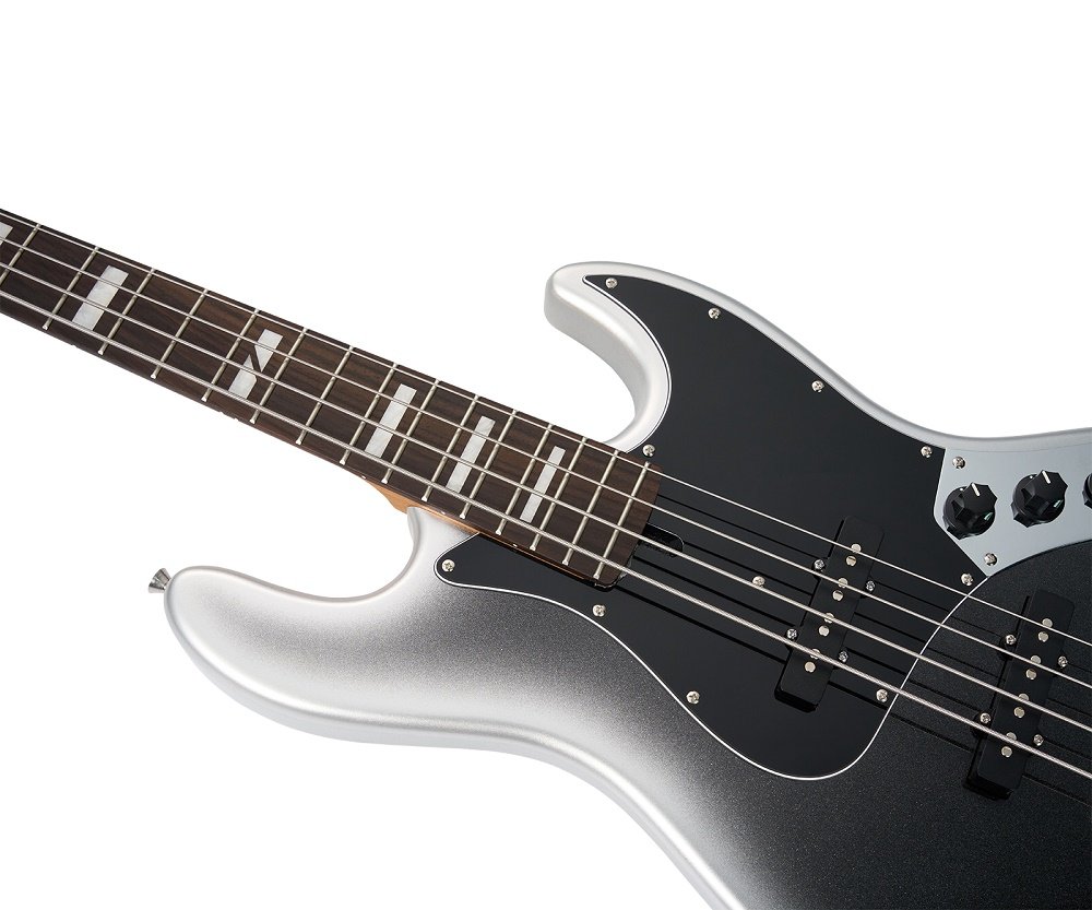 MBJ412 Electric Bass Guitar Dark Silver