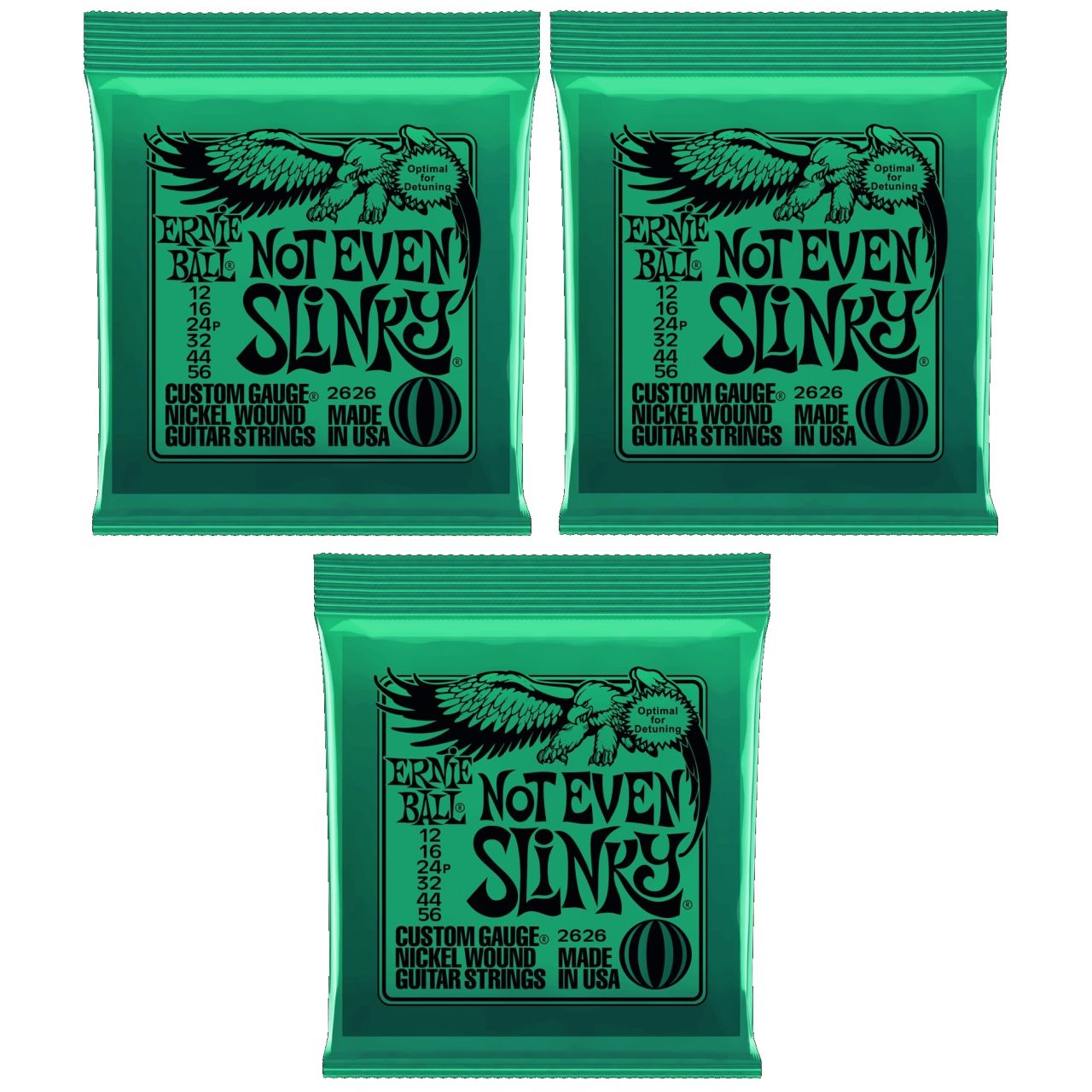 3 x EB2626 Not Even Slinky Satz 012"-056"