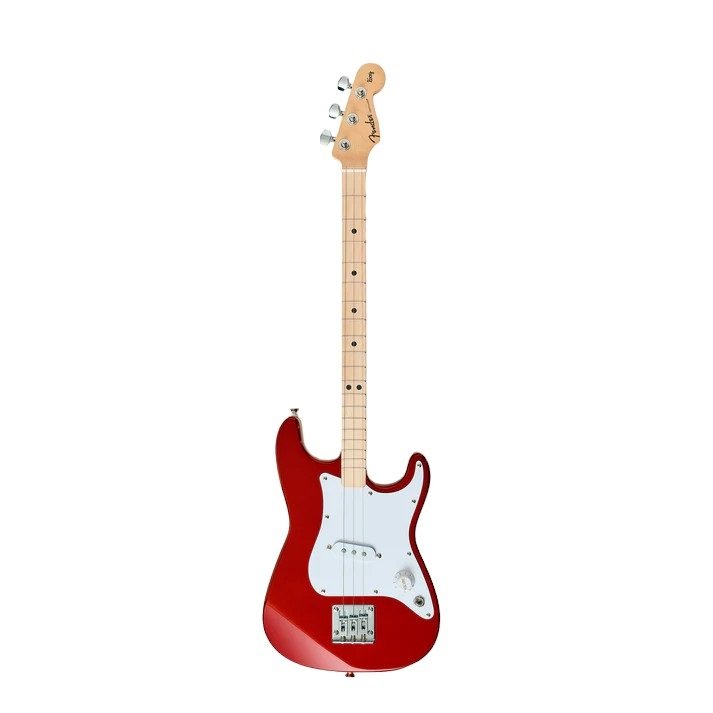 X Fender Stratocaster Red 3-String E-Gitarre