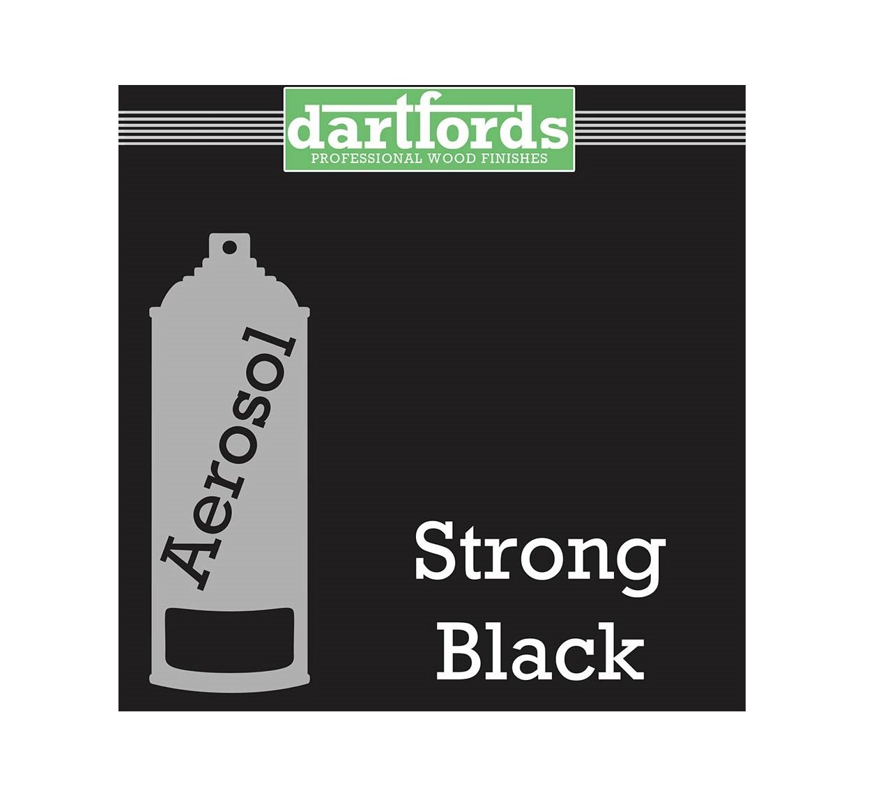 Nitrocelluloselack Starkes Schwarz - 400ml Aerosol
