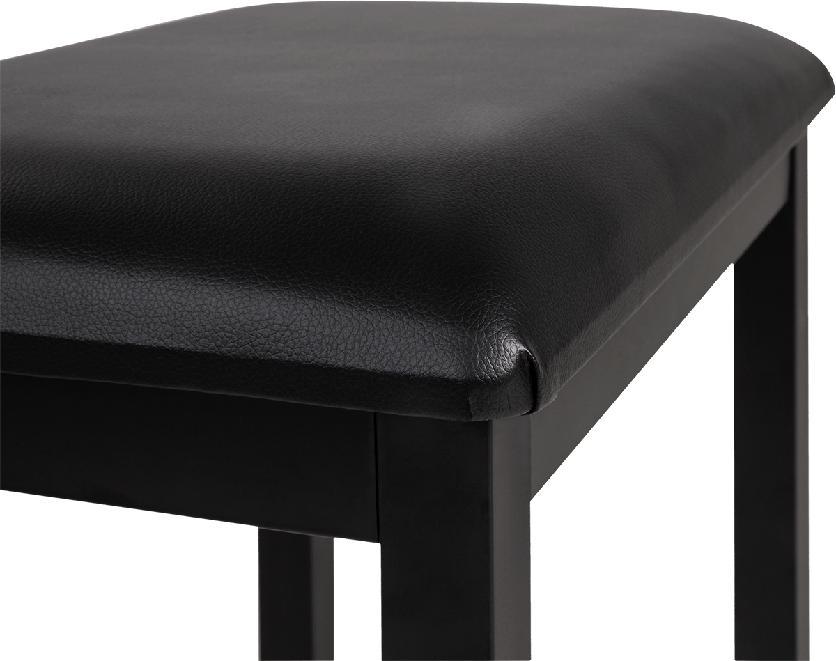 Schwarze Pianobank aus Metall