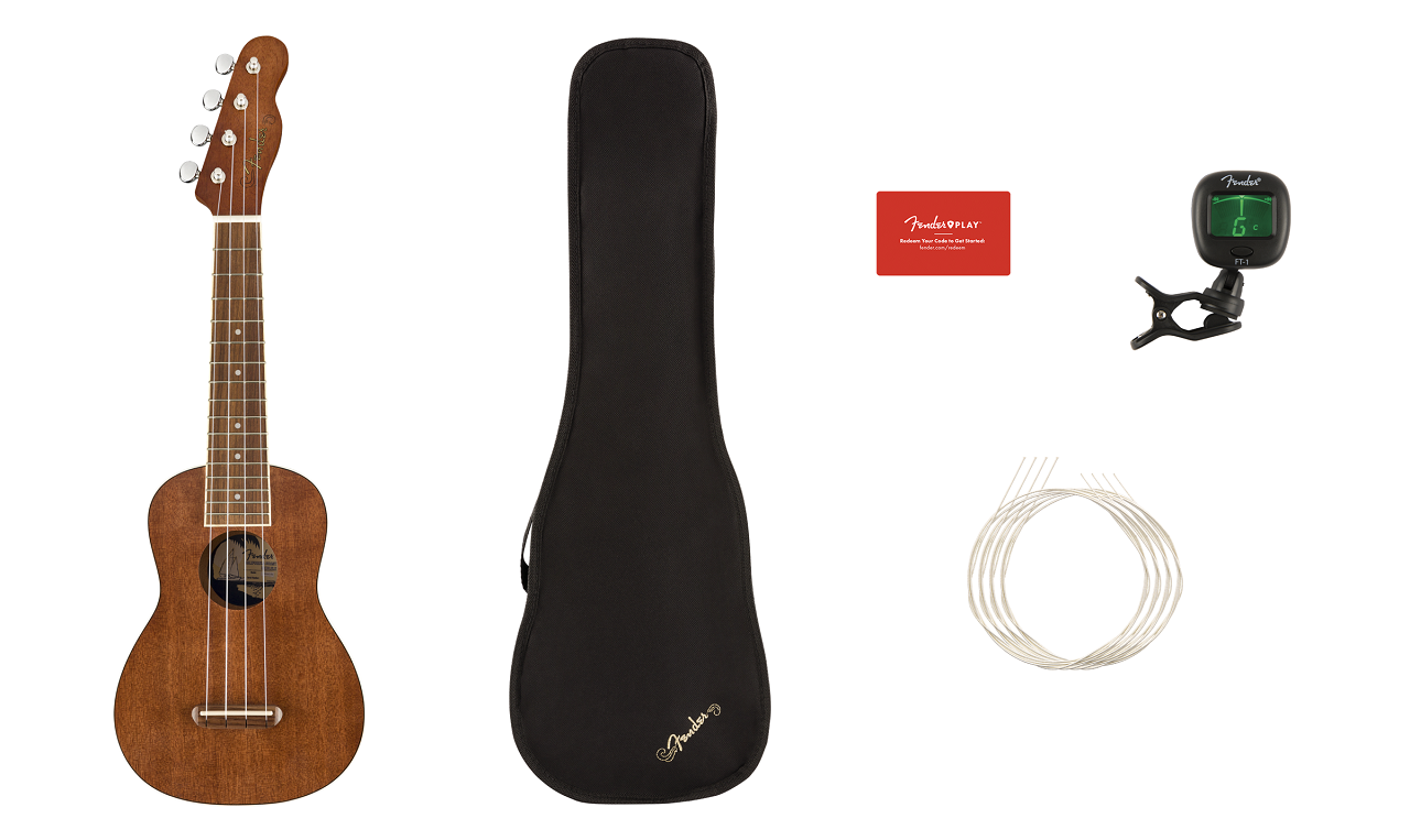 Seaside Soprano Ukulele Pack Natural