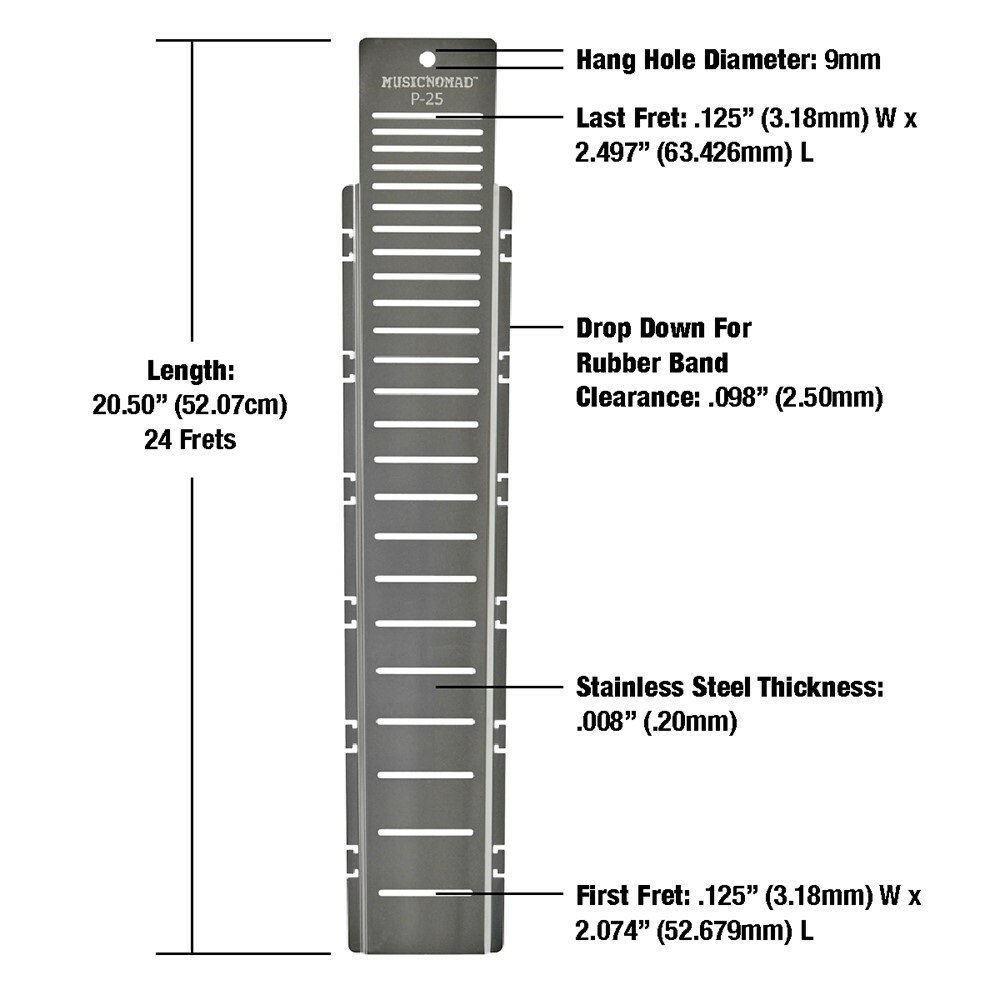 Fret Shield (MN802) - Fretboard Protector Guard for P - 25" Guitar Fret Scale