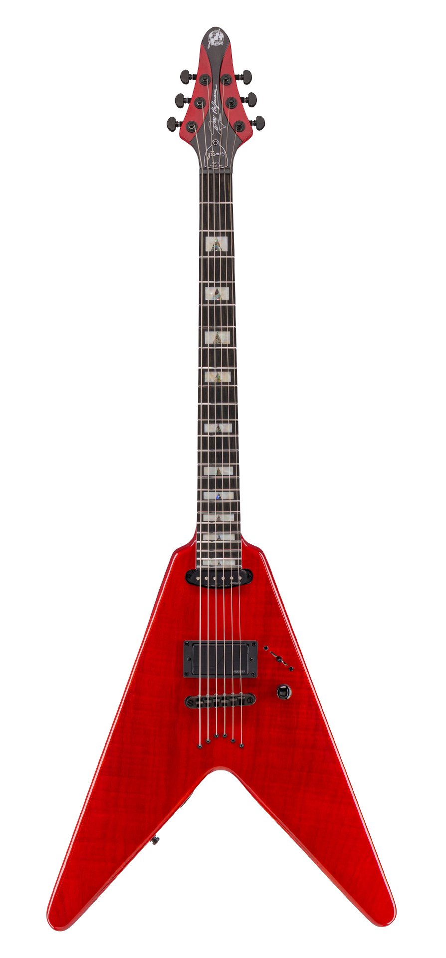 Artist Line Shark WH-1 - Majesty Red Blackburst Transparent High Polish E-Gitarre