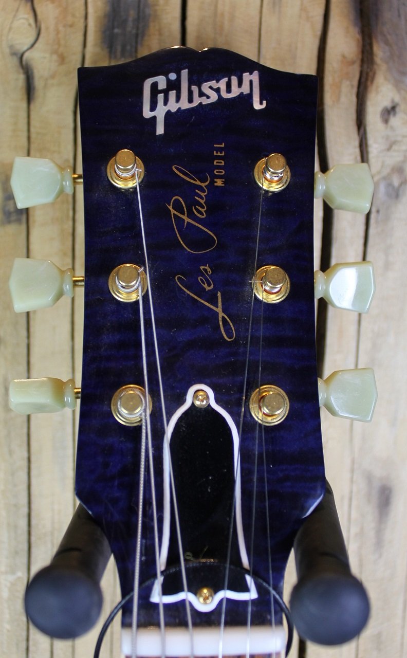 LPR9 Les Paul Quilt Trans Blue SO - Custom Shop E-Gitarre