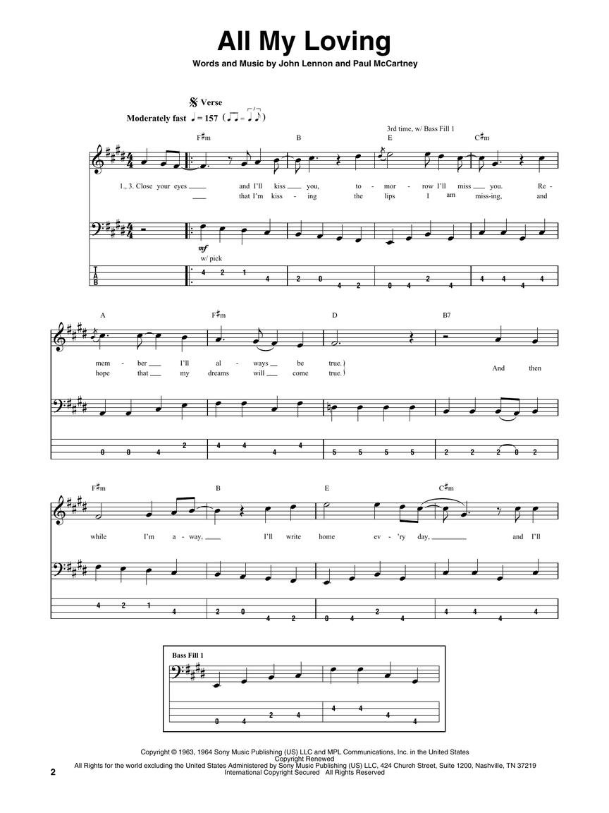 The Beatles - Bass Tab Anthology