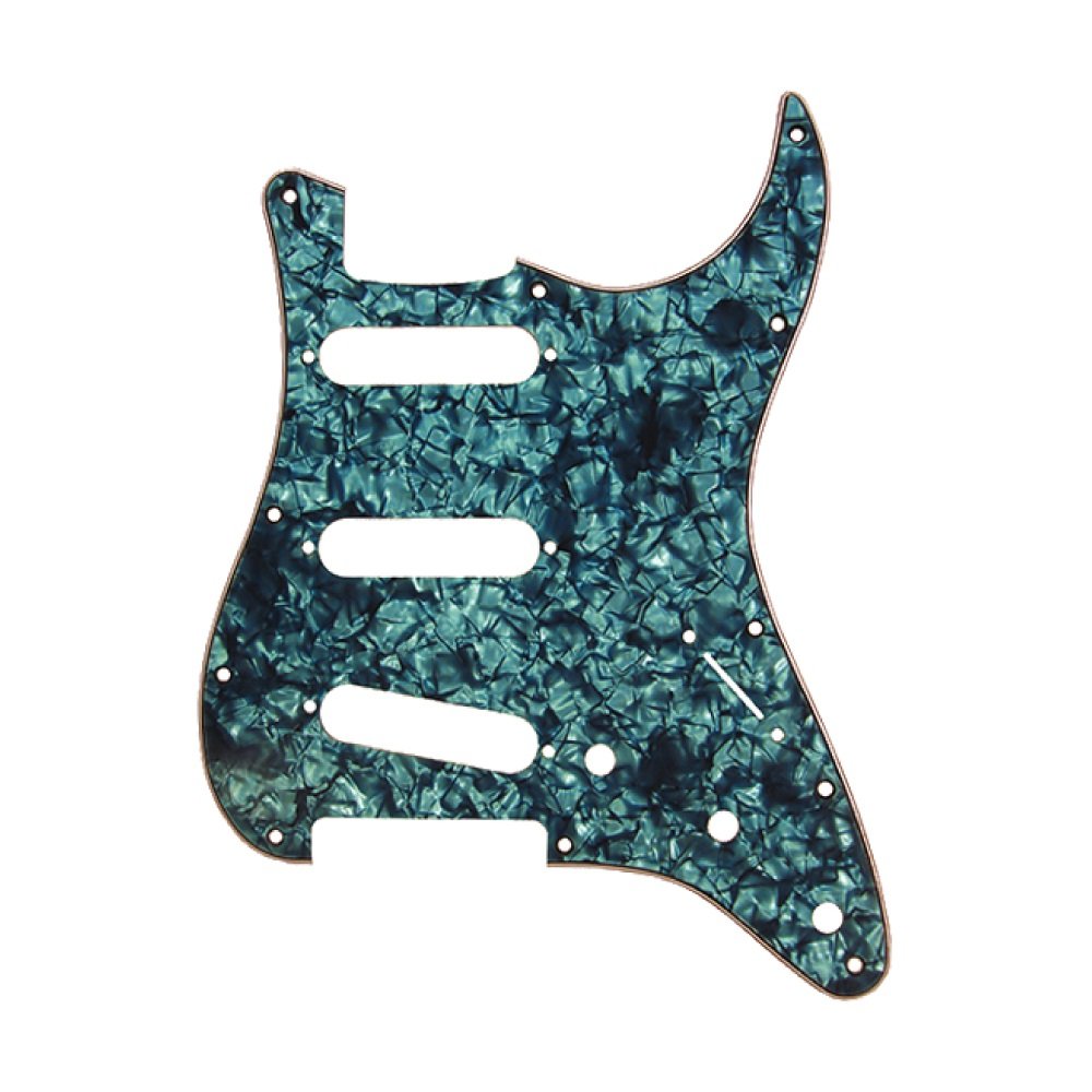 ST-Style SSS Pickguard (DPP ST AQP SSS), Aqua Pearl