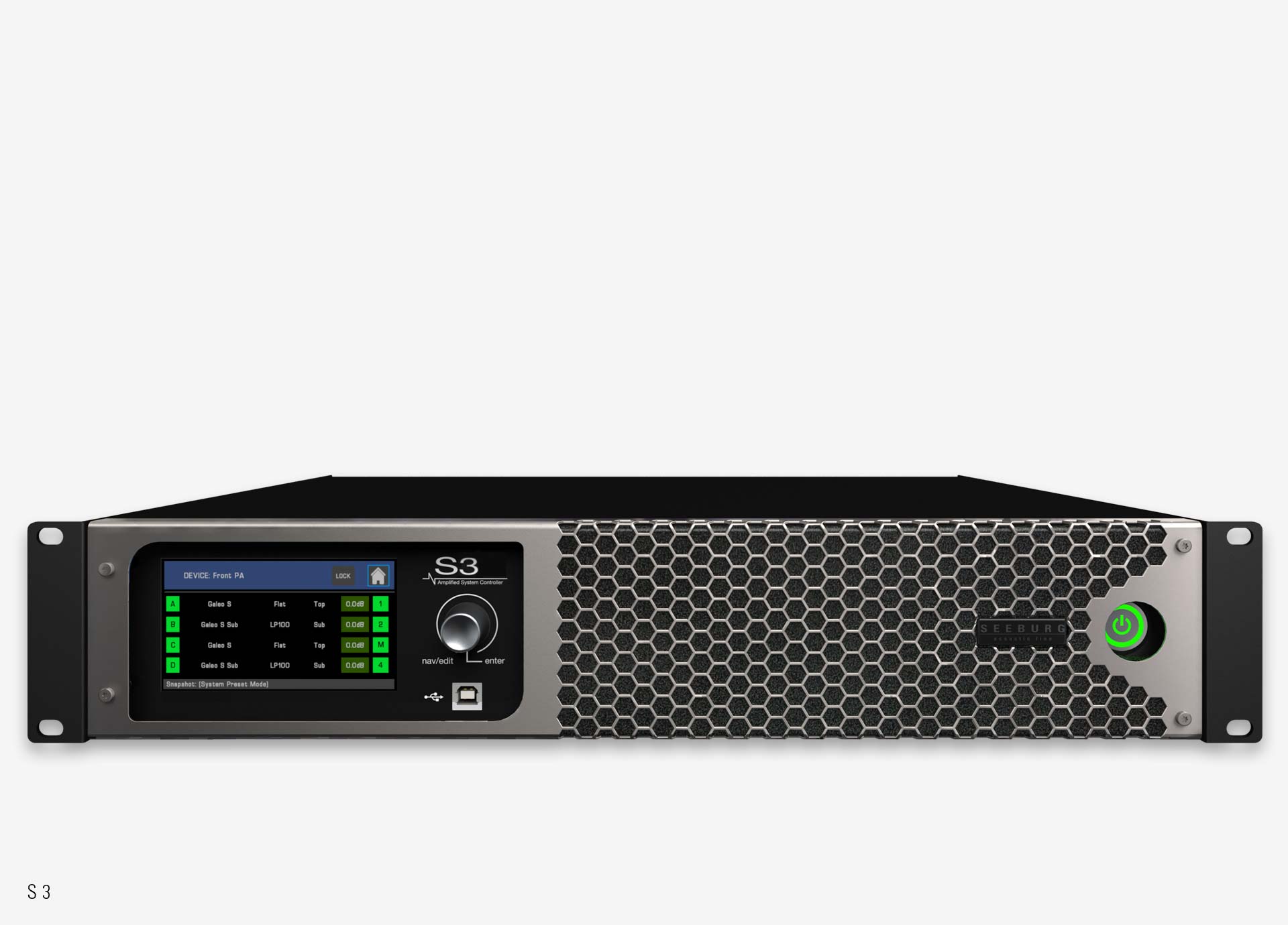 S 3 Digitalendstufe (2,5 kW 4 x 600 W / 4 Ohm) 