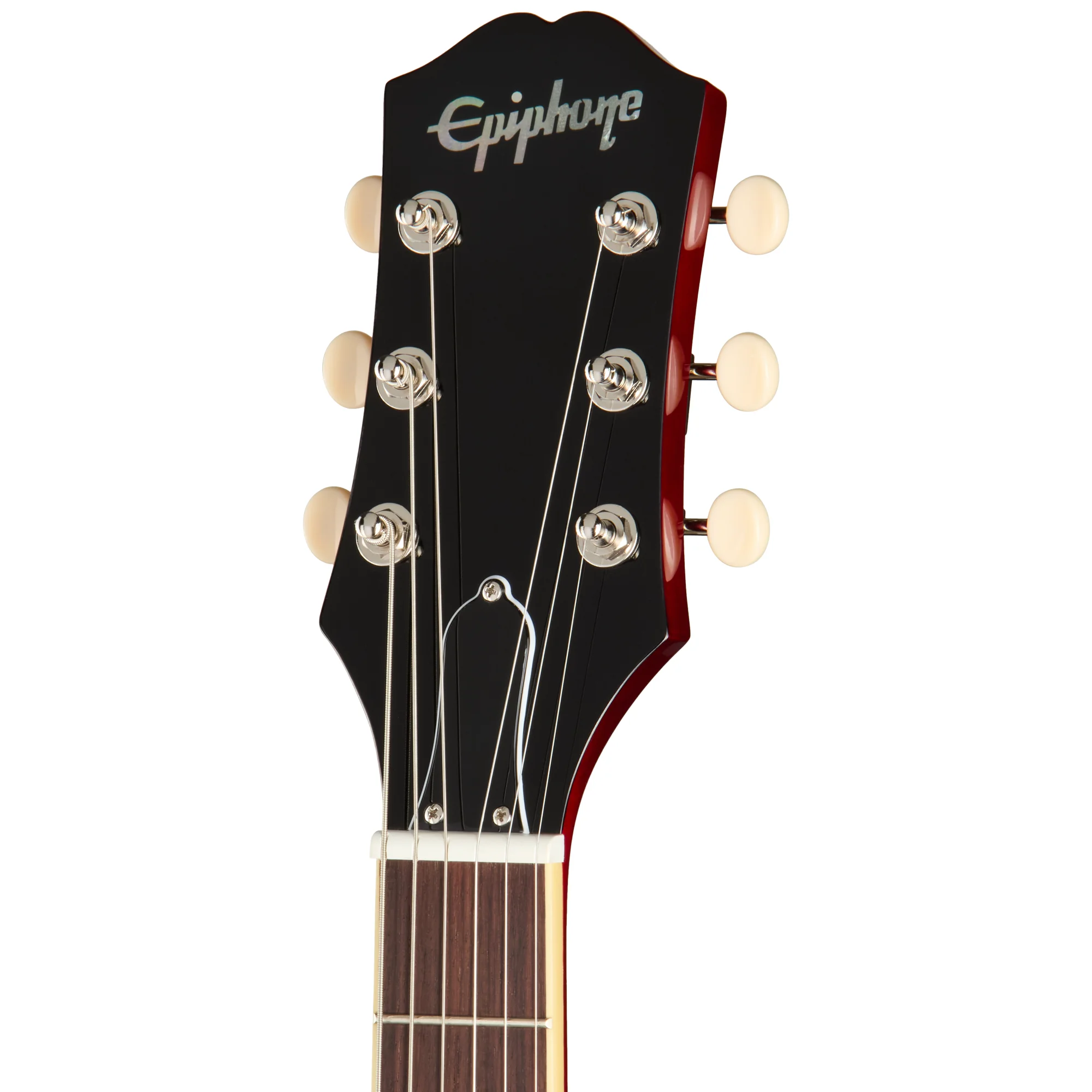 Epiphone SG Special P-90 Cherry Red - Kopfplatte in frontaler Ansicht