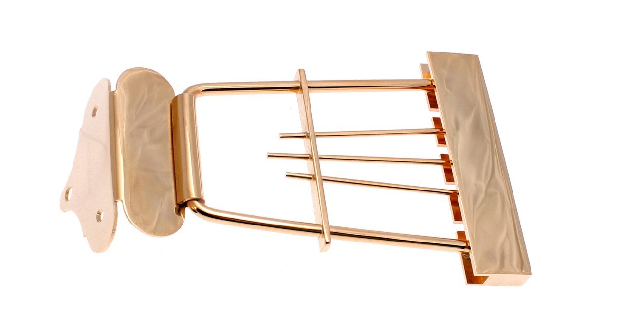 H62/30-G Saitenhalter Sechziger-Jahre-Stil, Gold