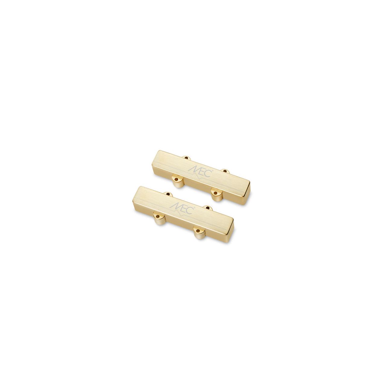 Active Metal Cover J-Bass Pickup Set, 4-String - Brushed Gold