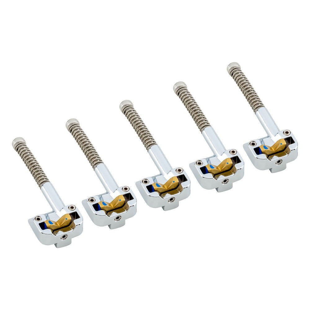 5 String KickAss Saddle Set -  Chrome